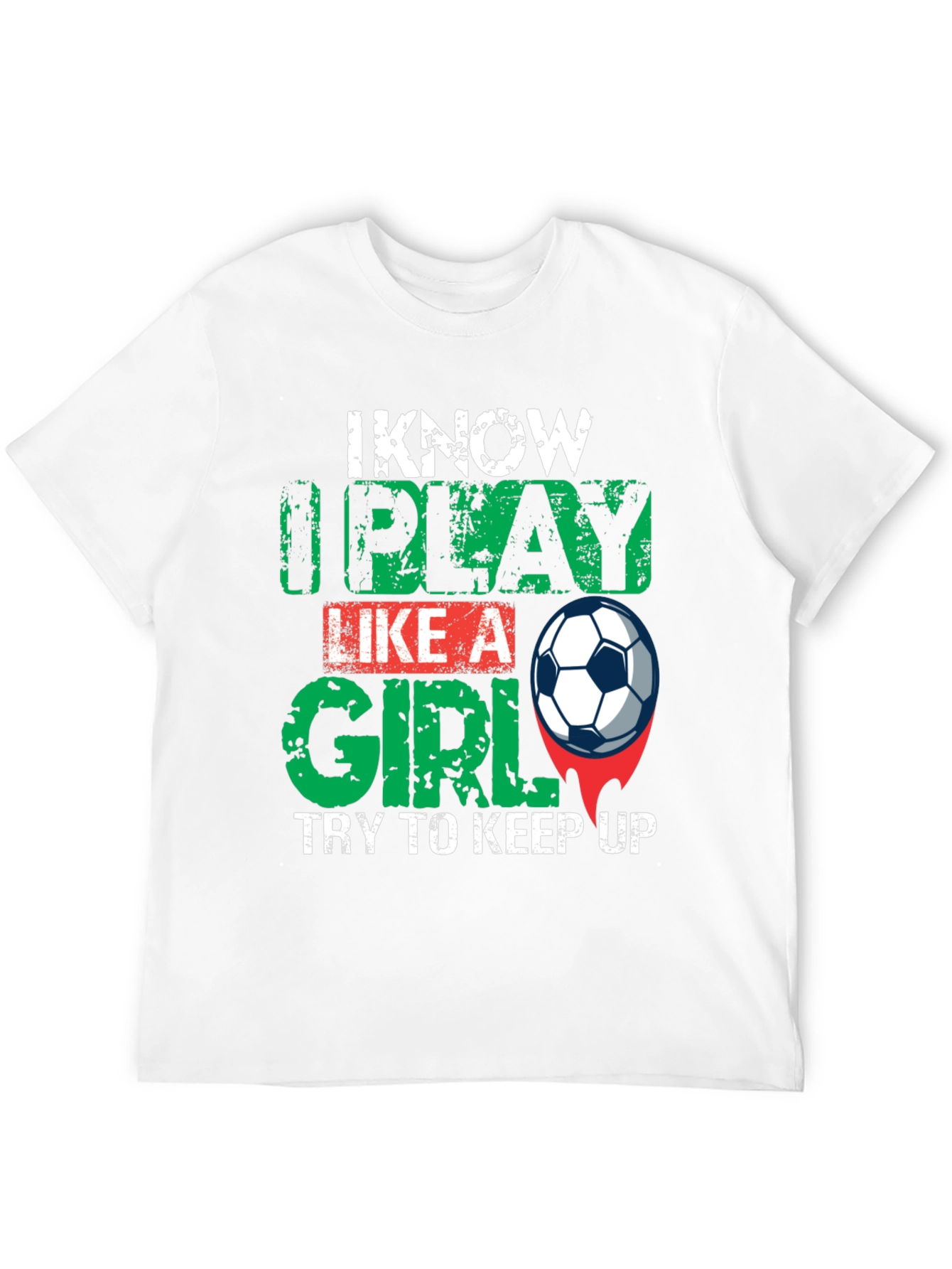 I Know I Play Like a Girl Black T-Shirt
