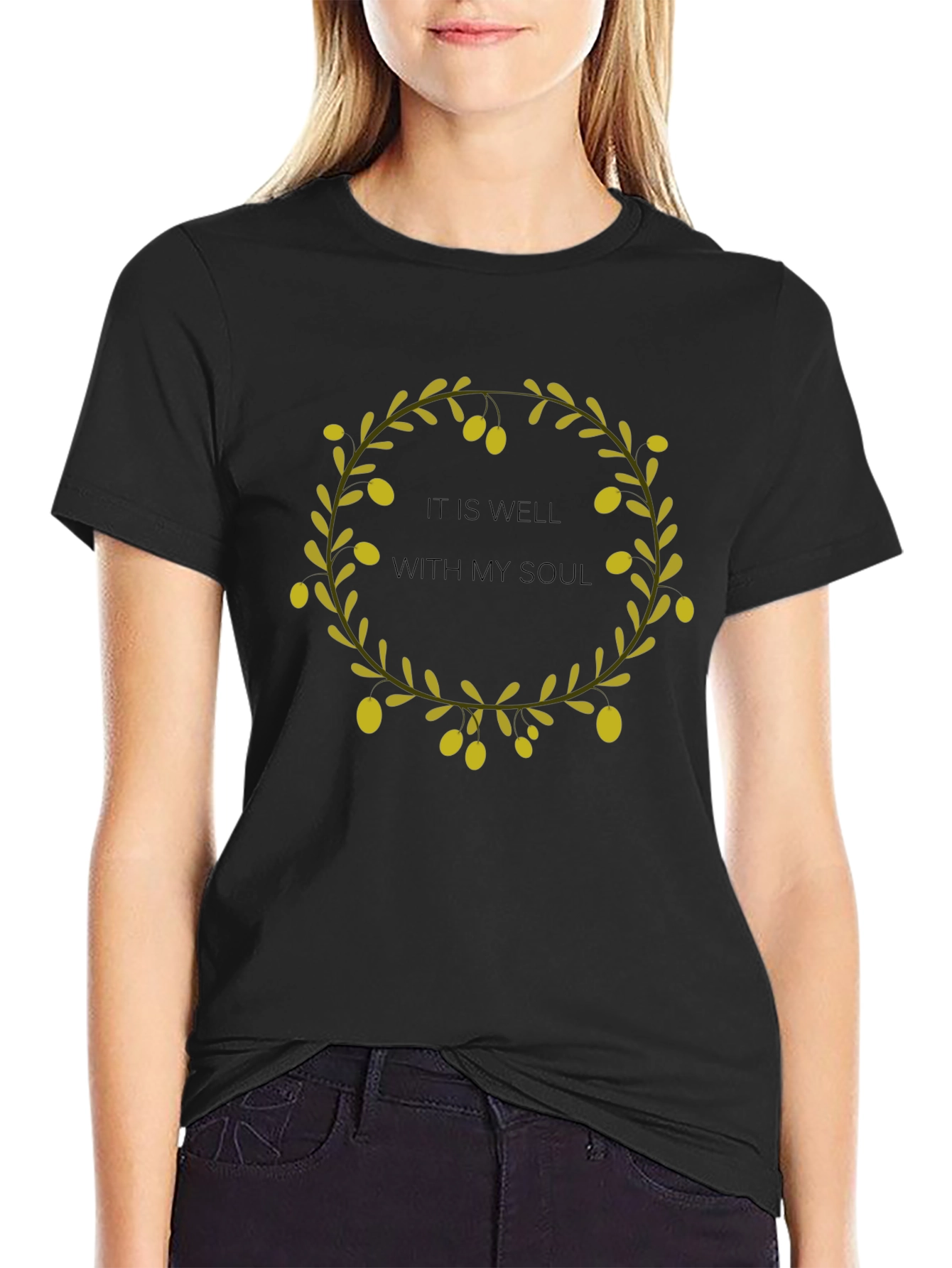 It Is Well With My Soul Olive Branch T-Shirt