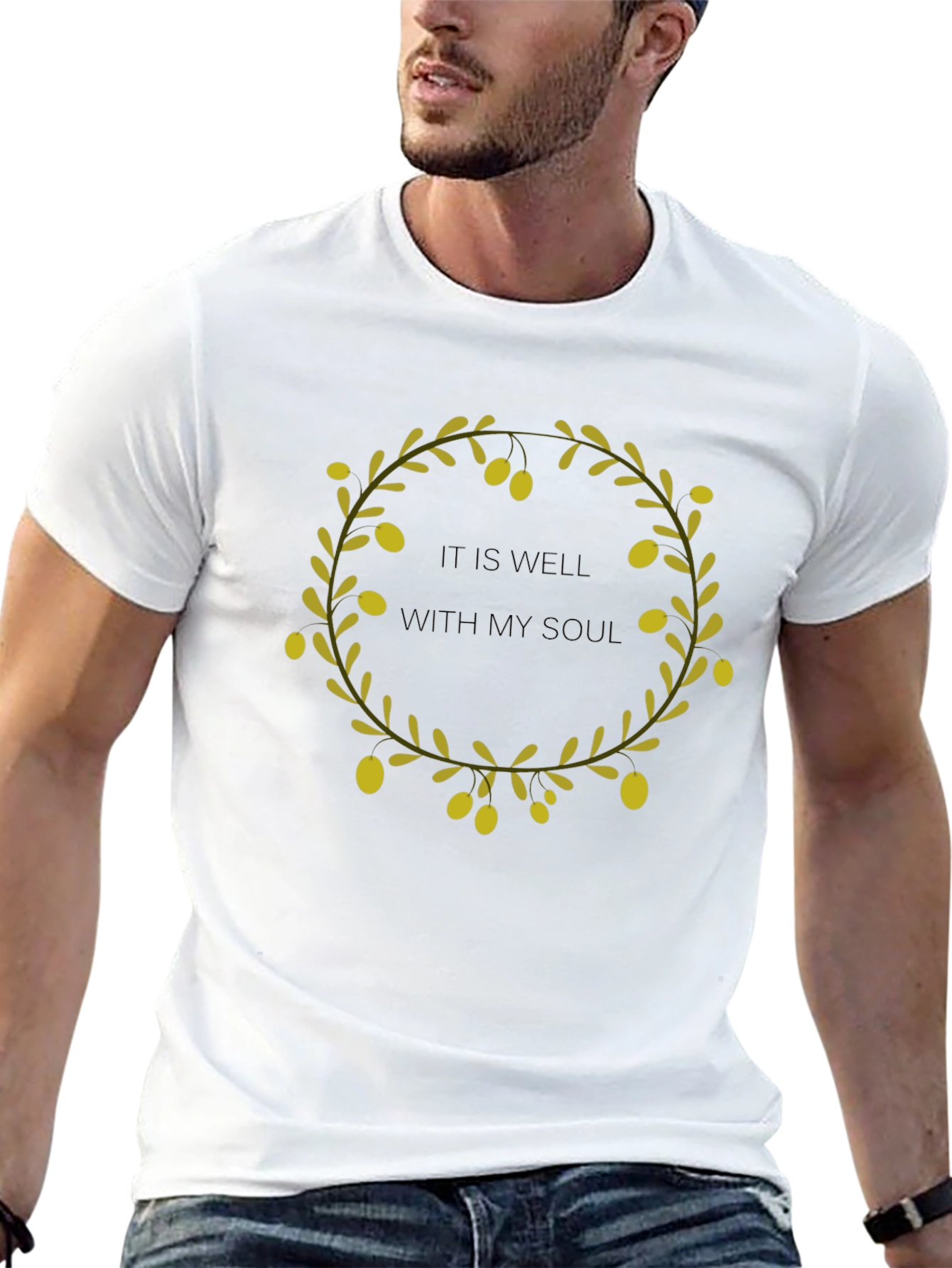 It Is Well With My Soul Olive Branch T-Shirt
