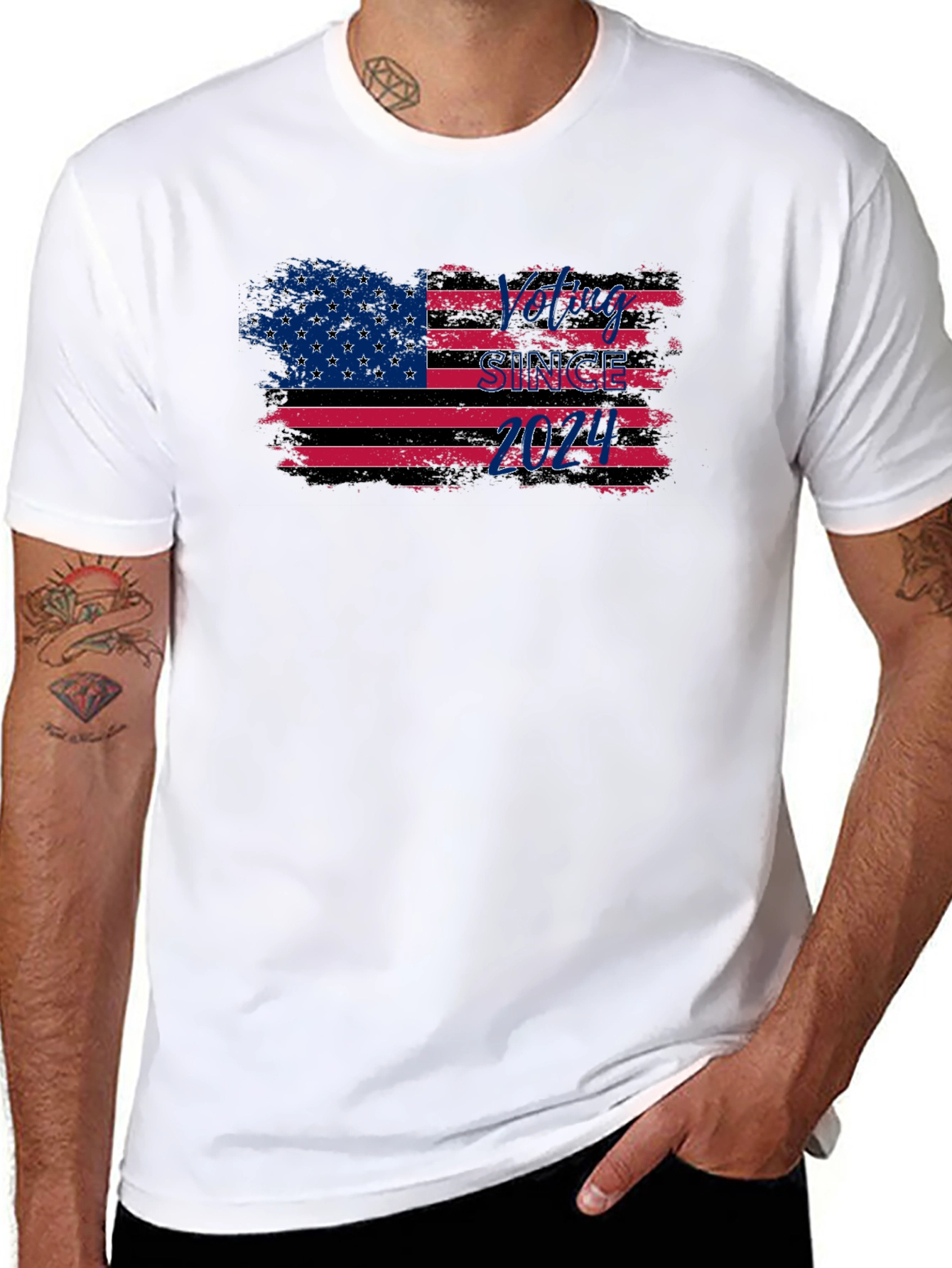 Voting Since 2024 American Flag T-Shirt