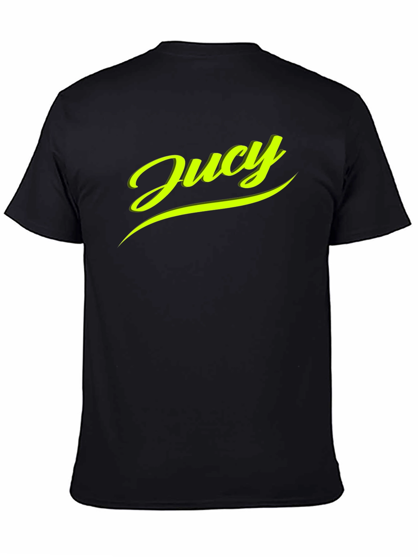 Juicy Graphic Tee - Modern Black Cotton T-Shirt