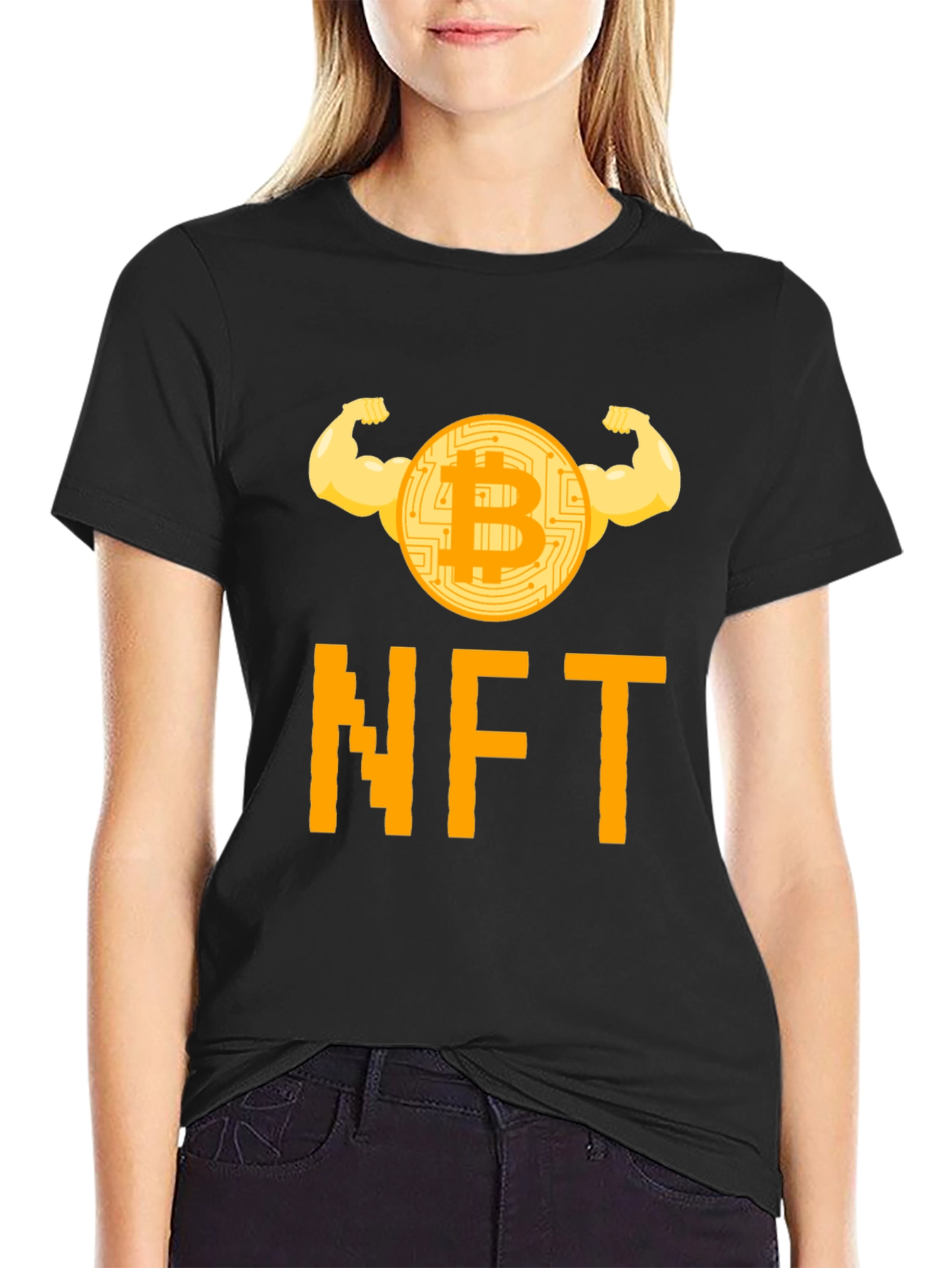 Bitcoin NFT Crypto T-Shirt - Strong HODL Design