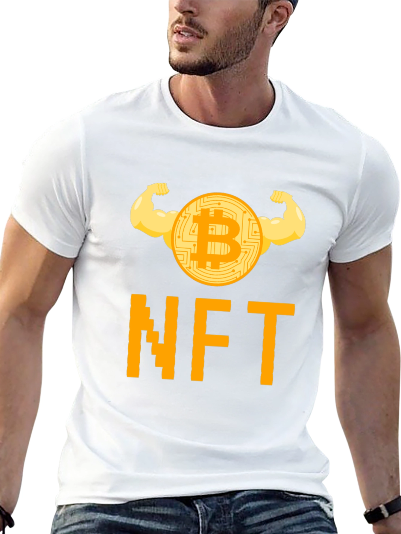 Bitcoin NFT Crypto T-Shirt - Strong HODL Design