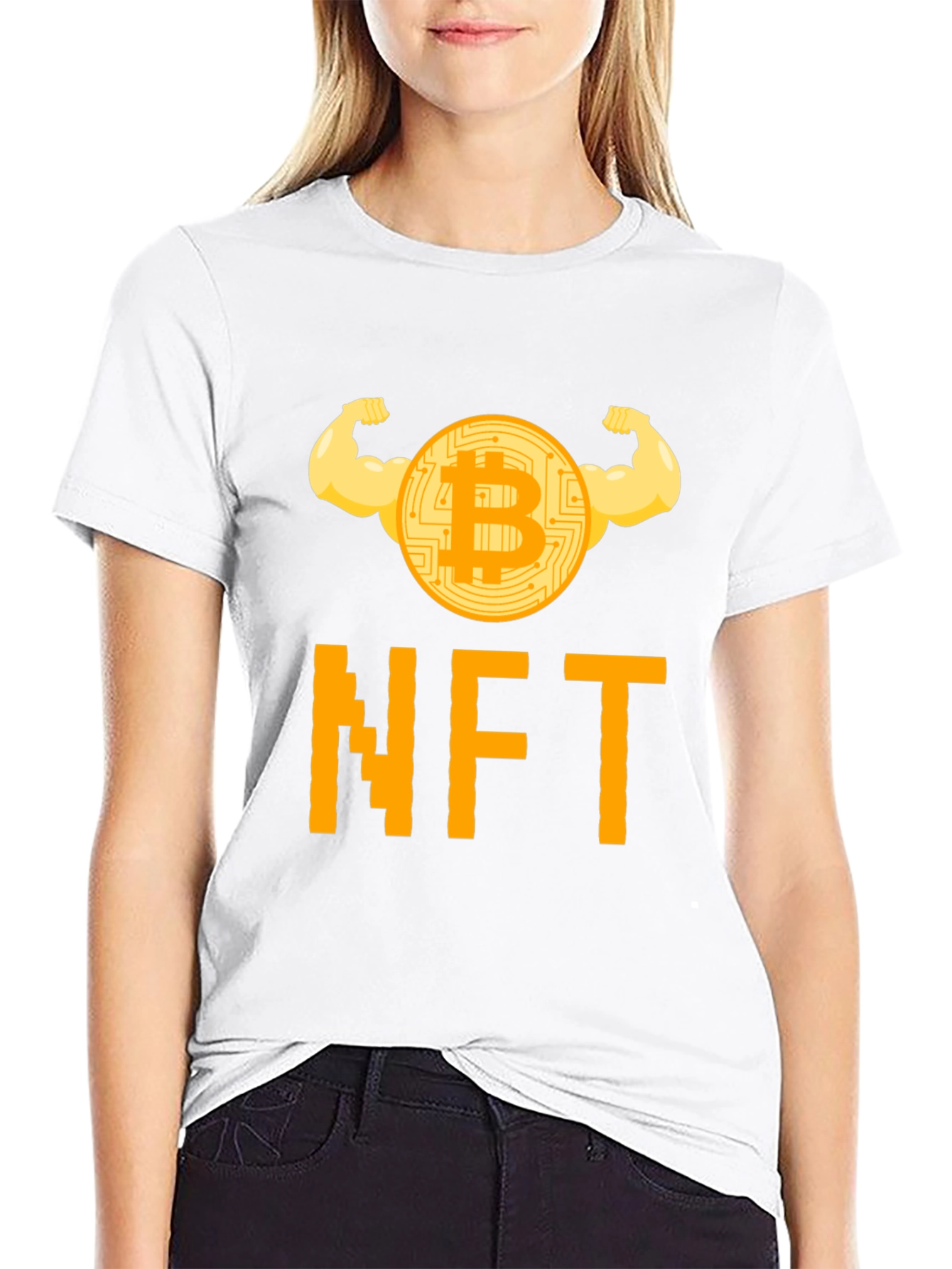 Bitcoin NFT Crypto T-Shirt - Strong HODL Design