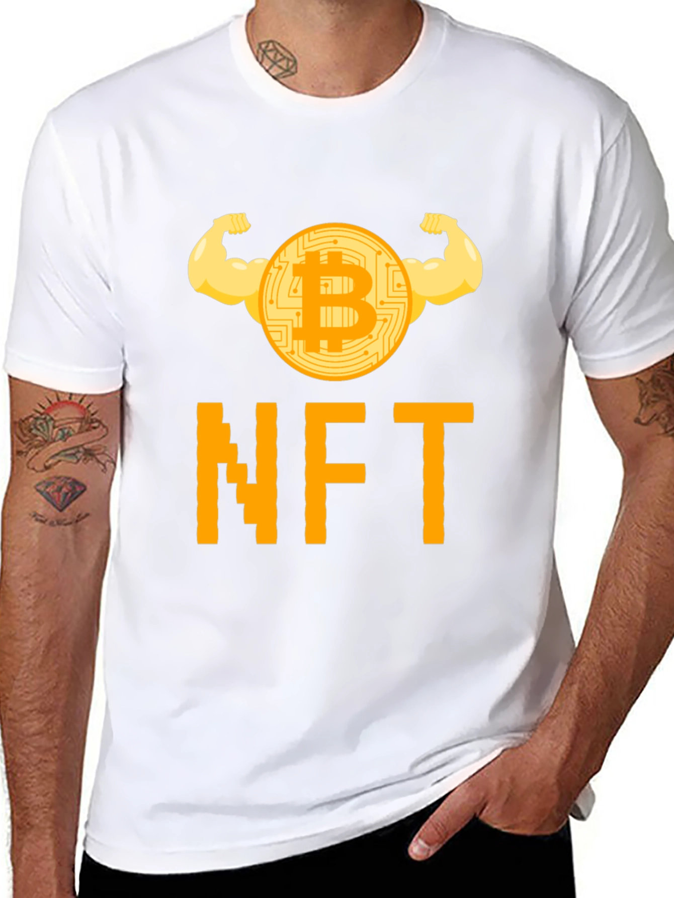Bitcoin NFT Crypto T-Shirt - Strong HODL Design