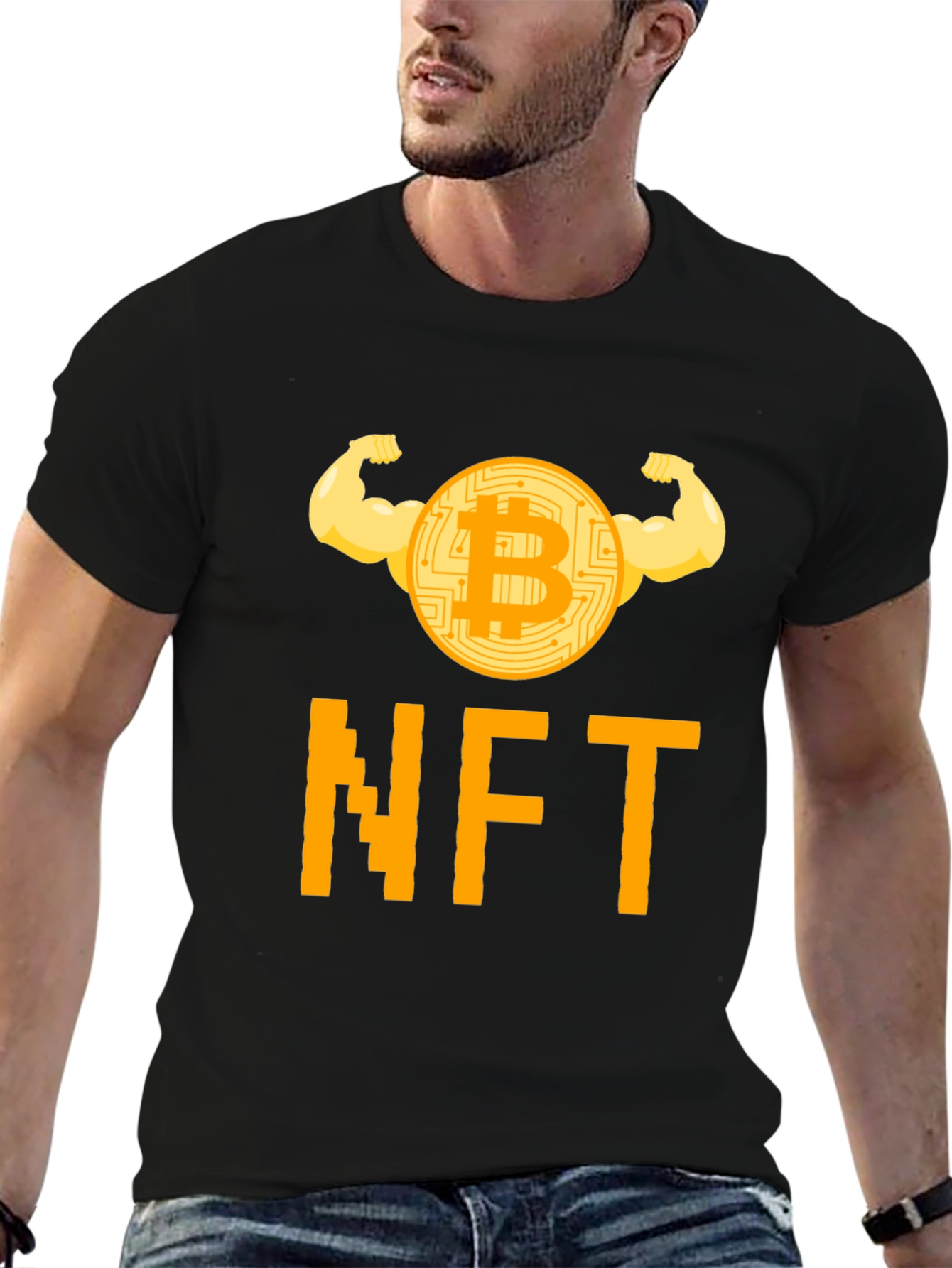 Bitcoin NFT Crypto T-Shirt - Strong HODL Design