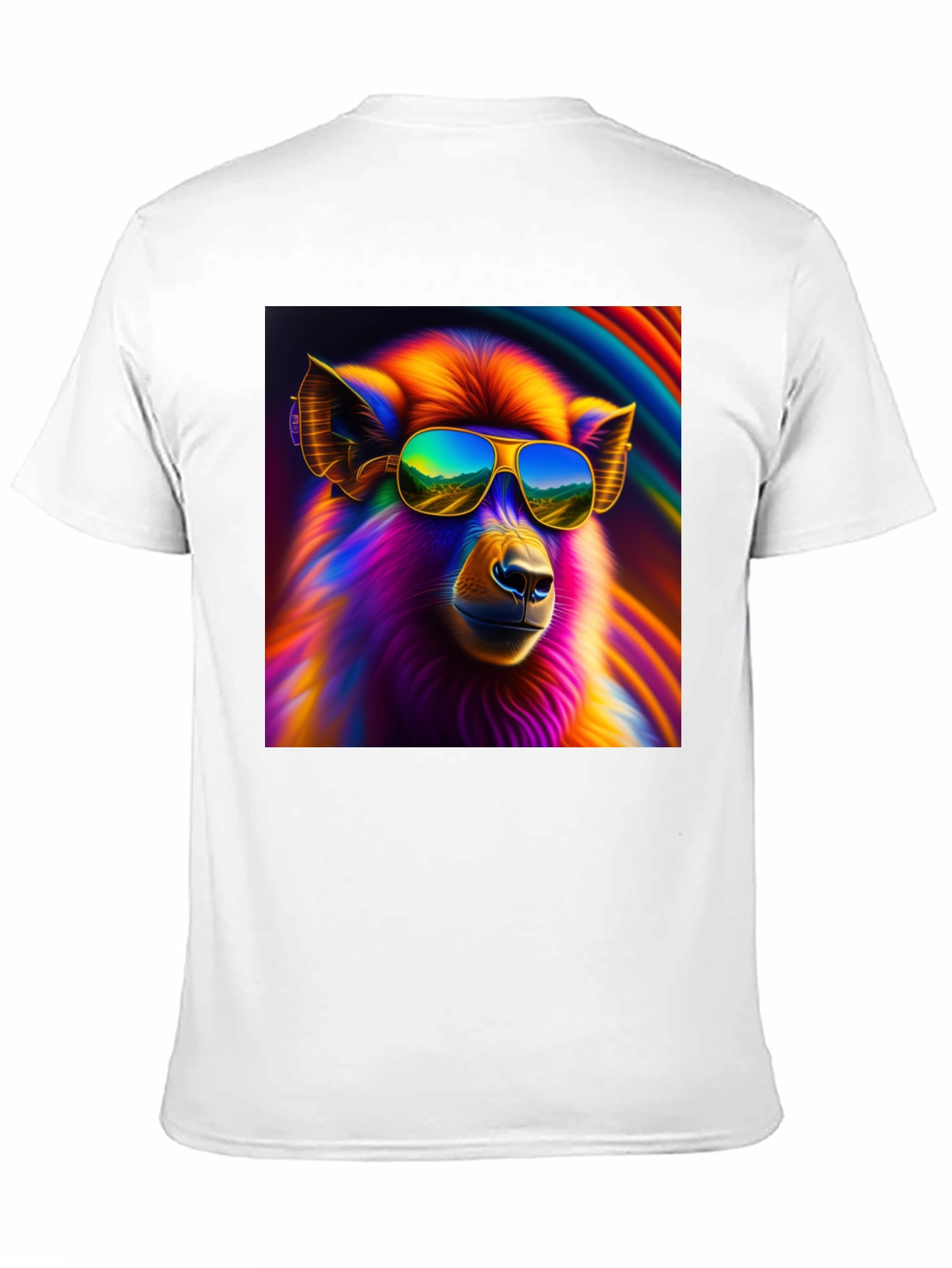 Cool Llama Graphic Tee - Black Cotton T-Shirt