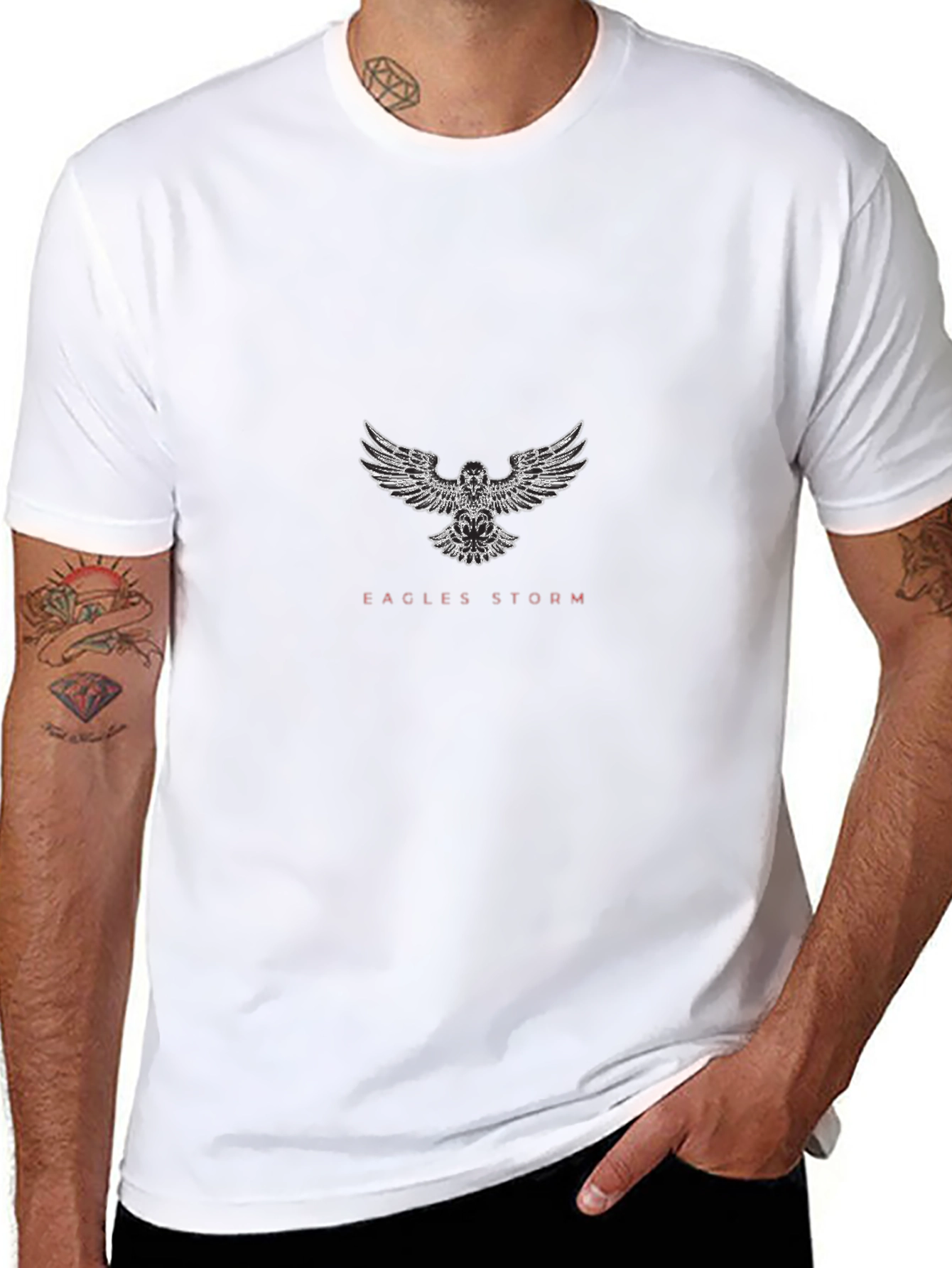 Eagles Storm Graphic T-Shirt - Classic Black Tee