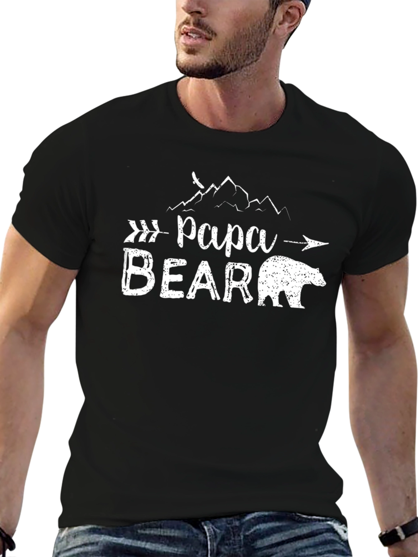 Papa Bear Graphic Tee - Comfort & Style