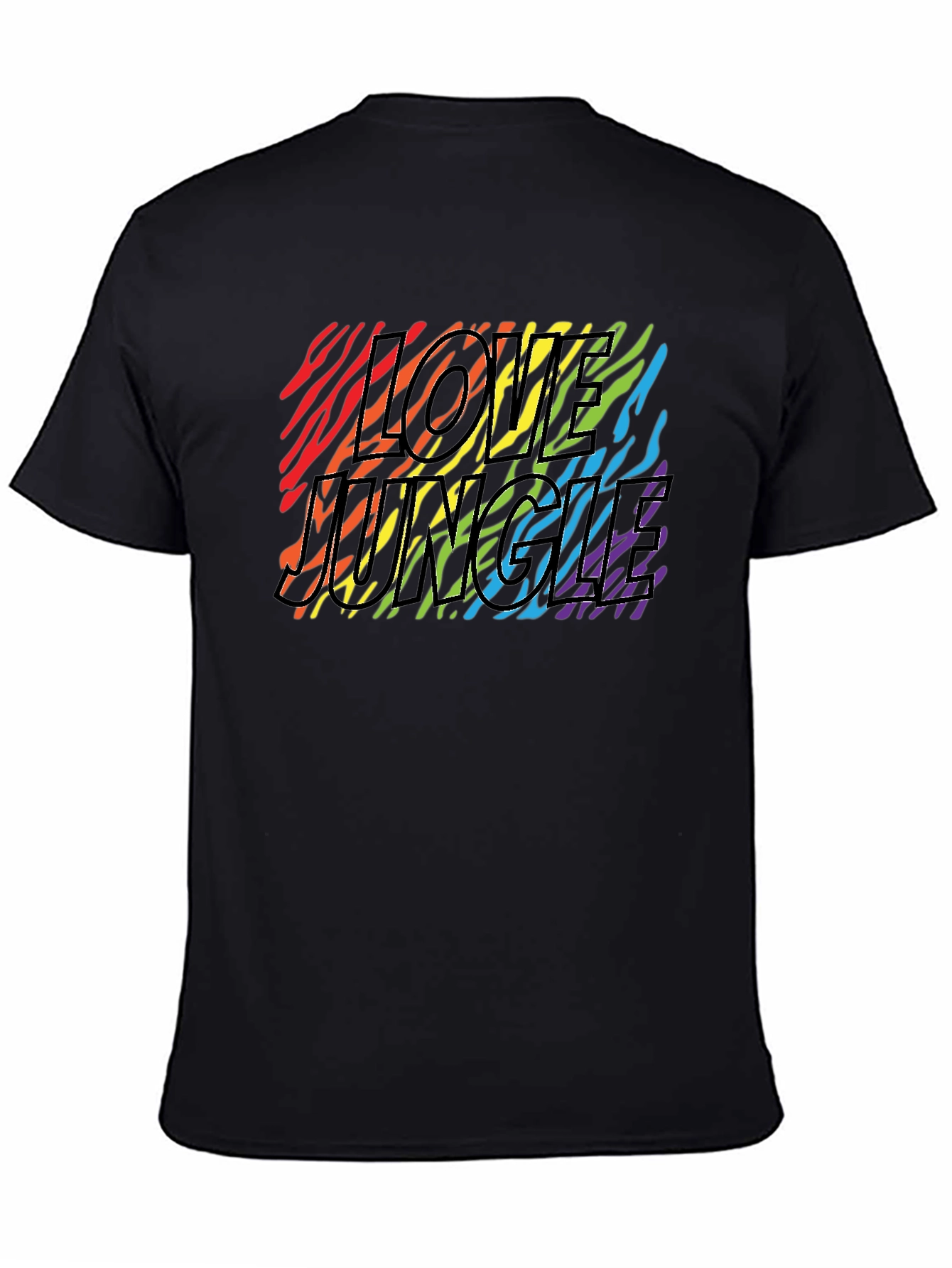 Love Jungle Zebra Stripe Pride T-Shirt