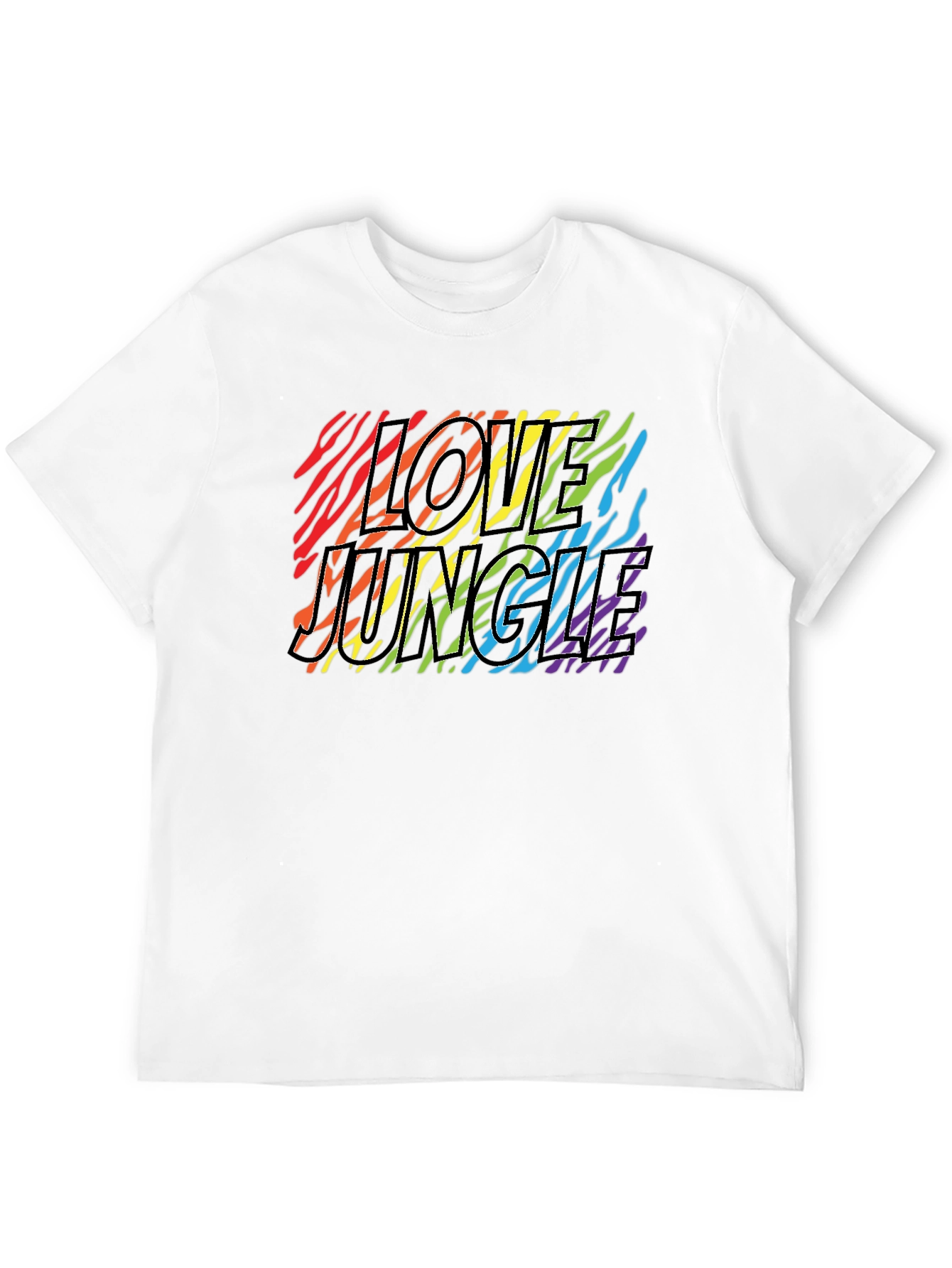 Love Jungle Zebra Stripe Pride T-Shirt