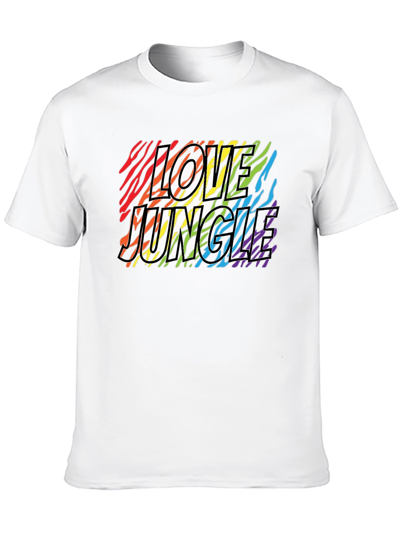 Love Jungle Zebra Stripe Pride T-Shirt