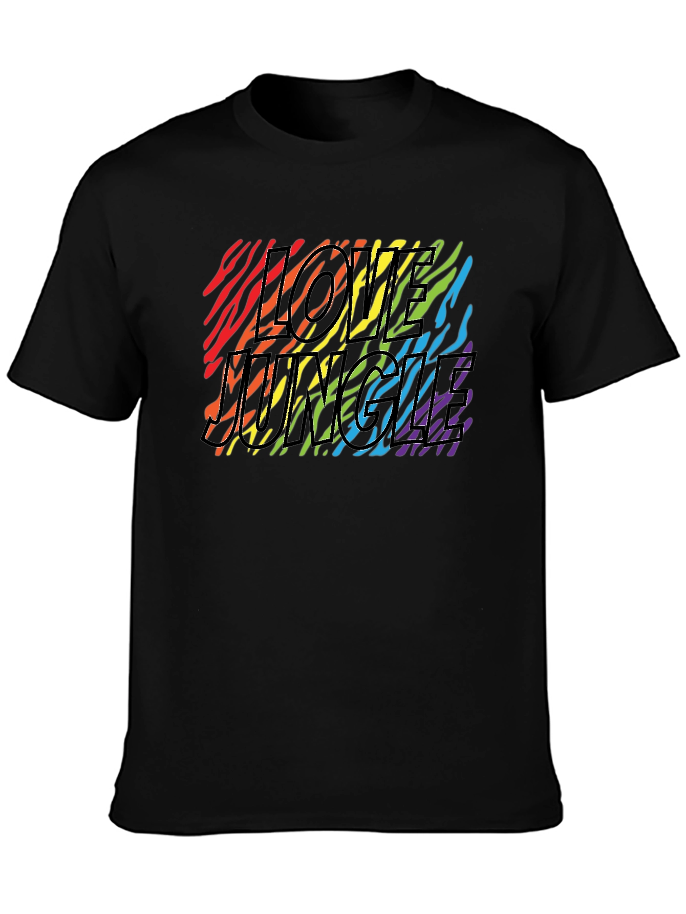 Love Jungle Zebra Stripe Pride T-Shirt