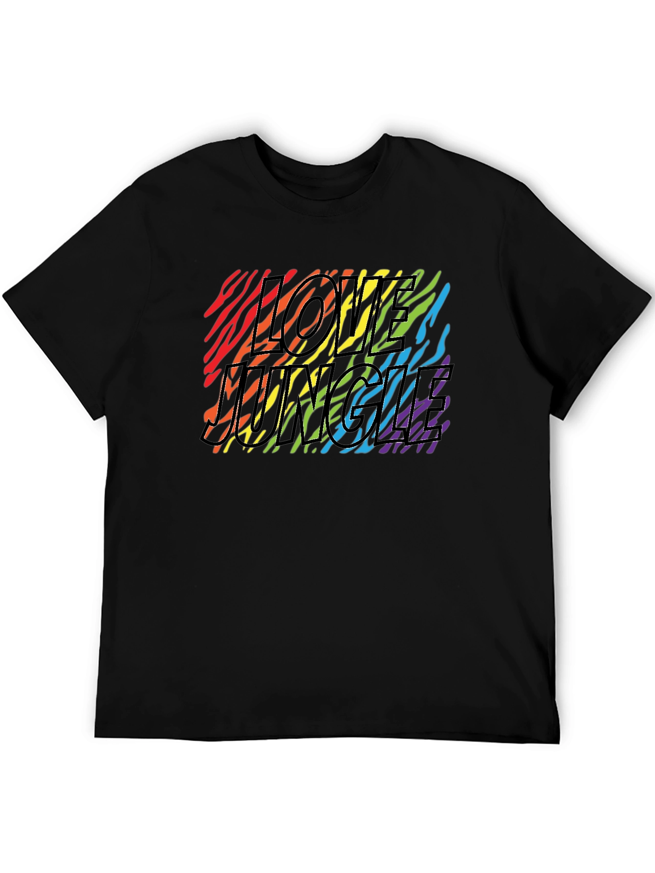 Love Jungle Zebra Stripe Pride T-Shirt