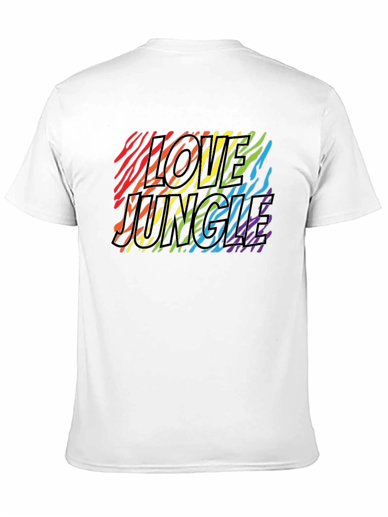 Love Jungle Zebra Stripe Pride T-Shirt
