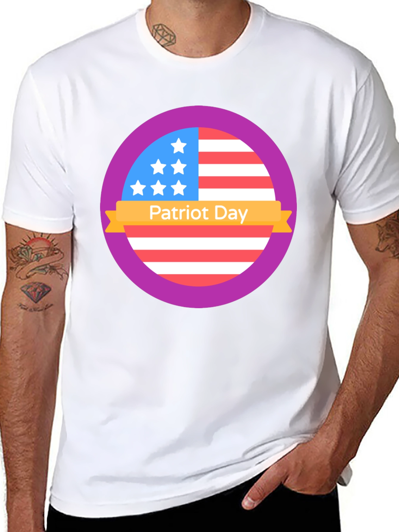 Patriot Day T-Shirt: Stars & Stripes Patriotic Pride