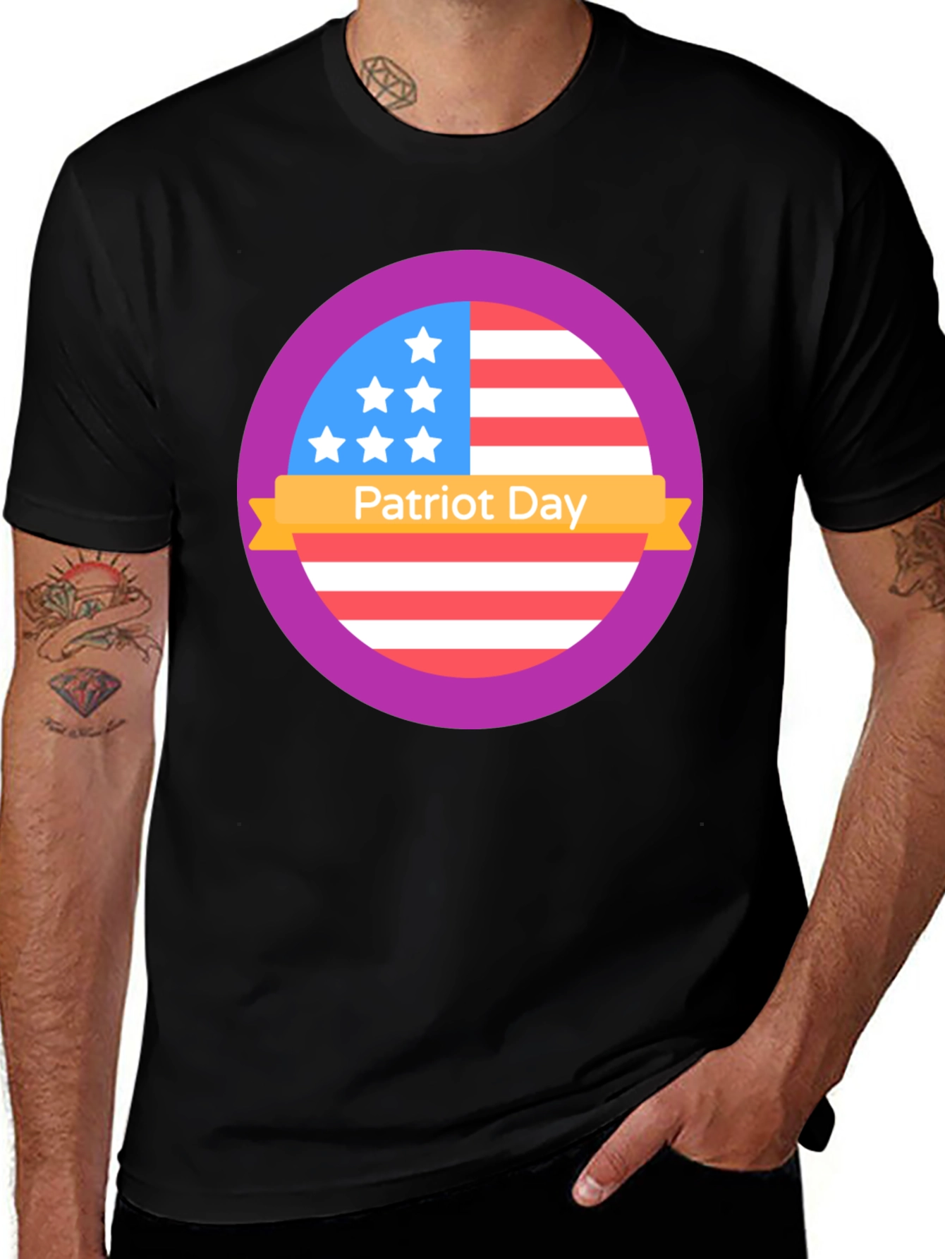Patriot Day T-Shirt: Stars & Stripes Patriotic Pride