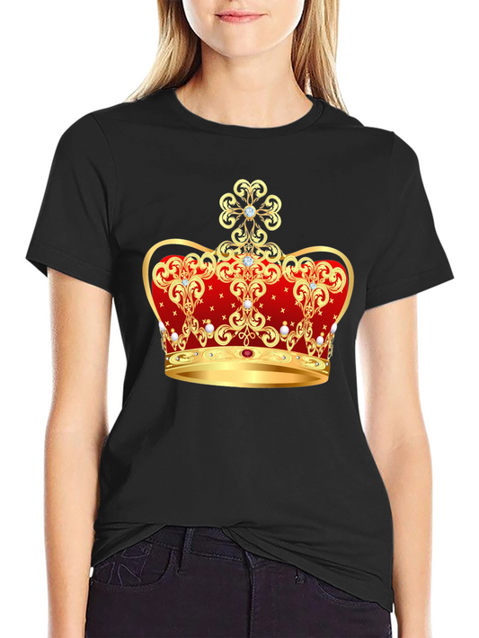Regal Crown Graphic Black T-Shirt