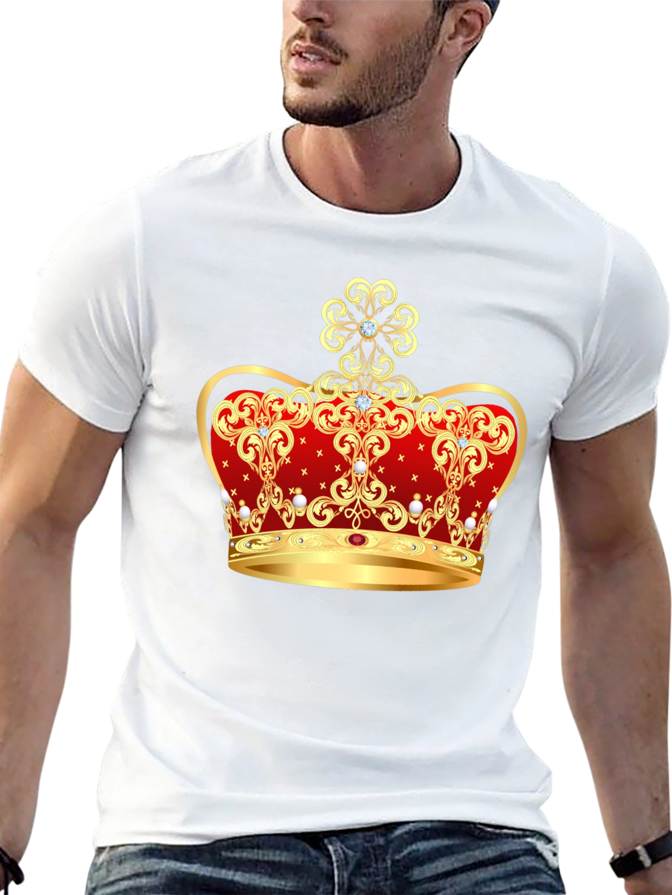 Regal Crown Graphic Black T-Shirt