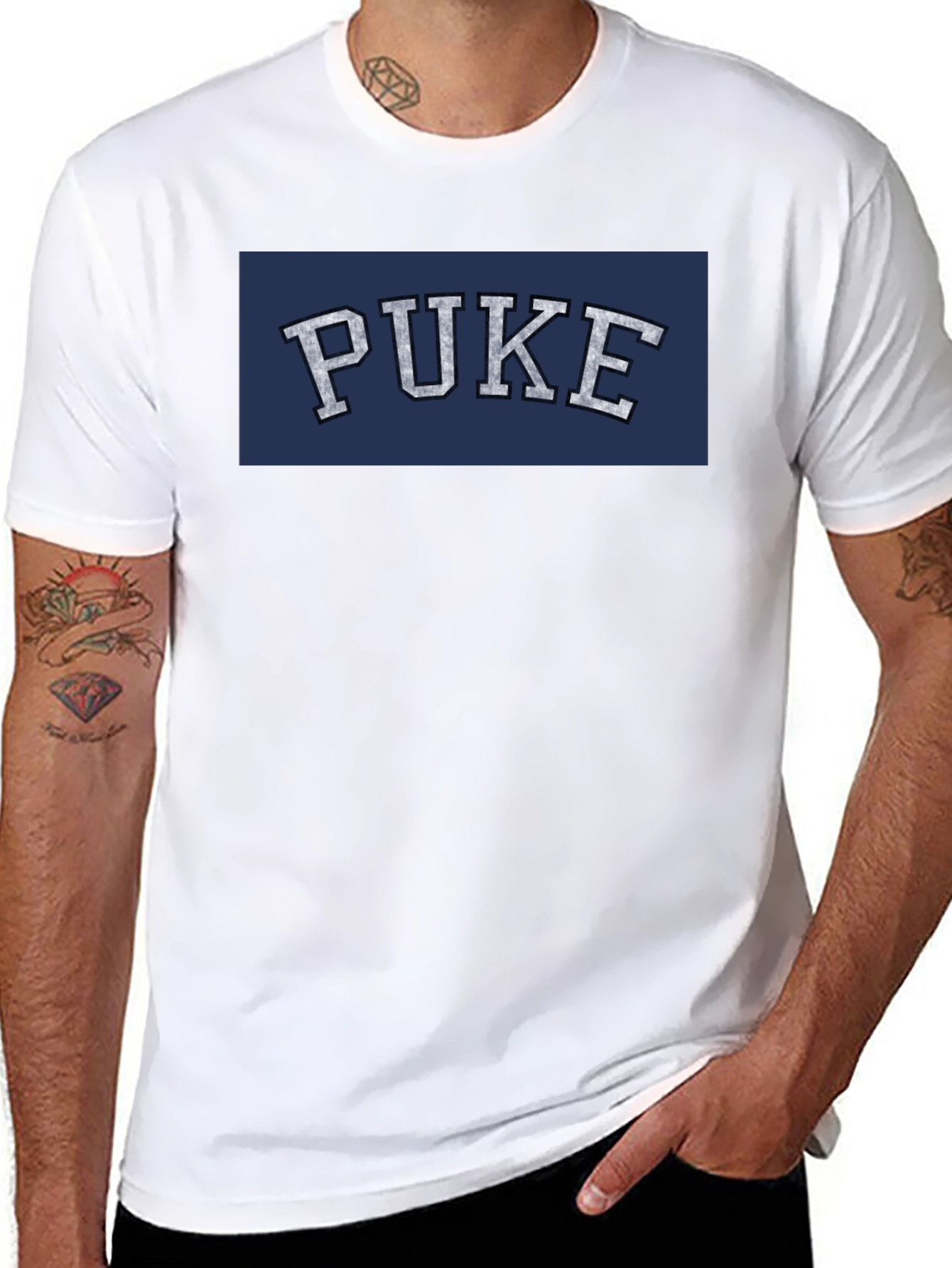 PUKE Graphic Tee - Black T-Shirt
