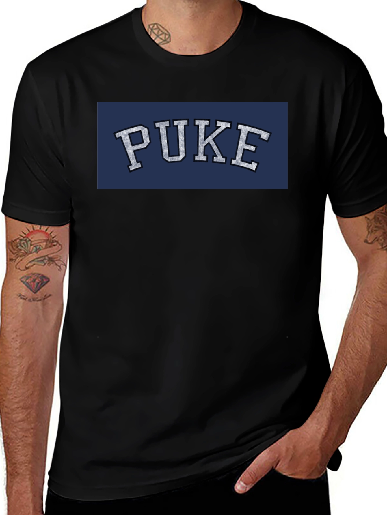 PUKE Graphic Tee - Black T-Shirt