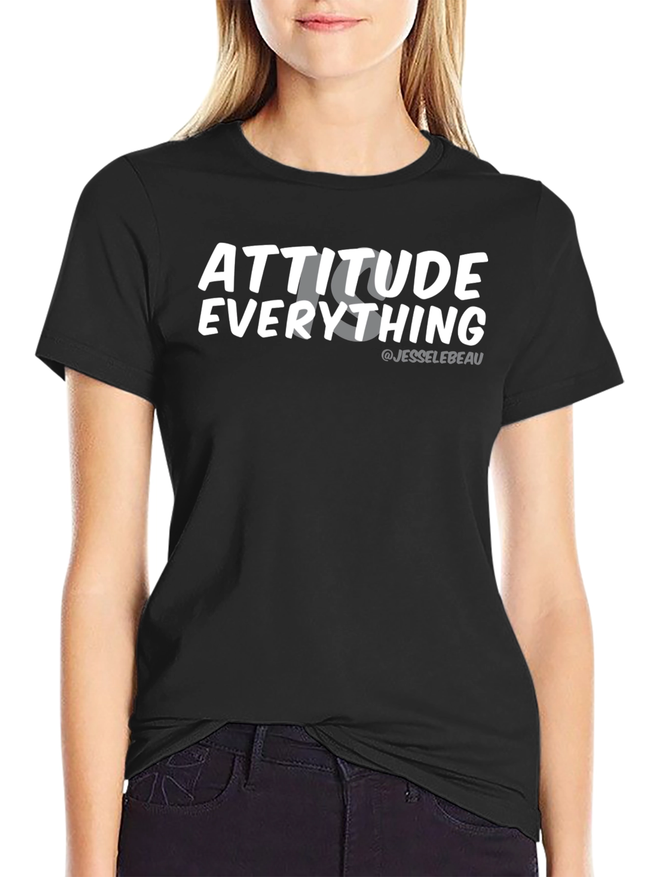 Attitude Is Everything Graphic Tee - Black