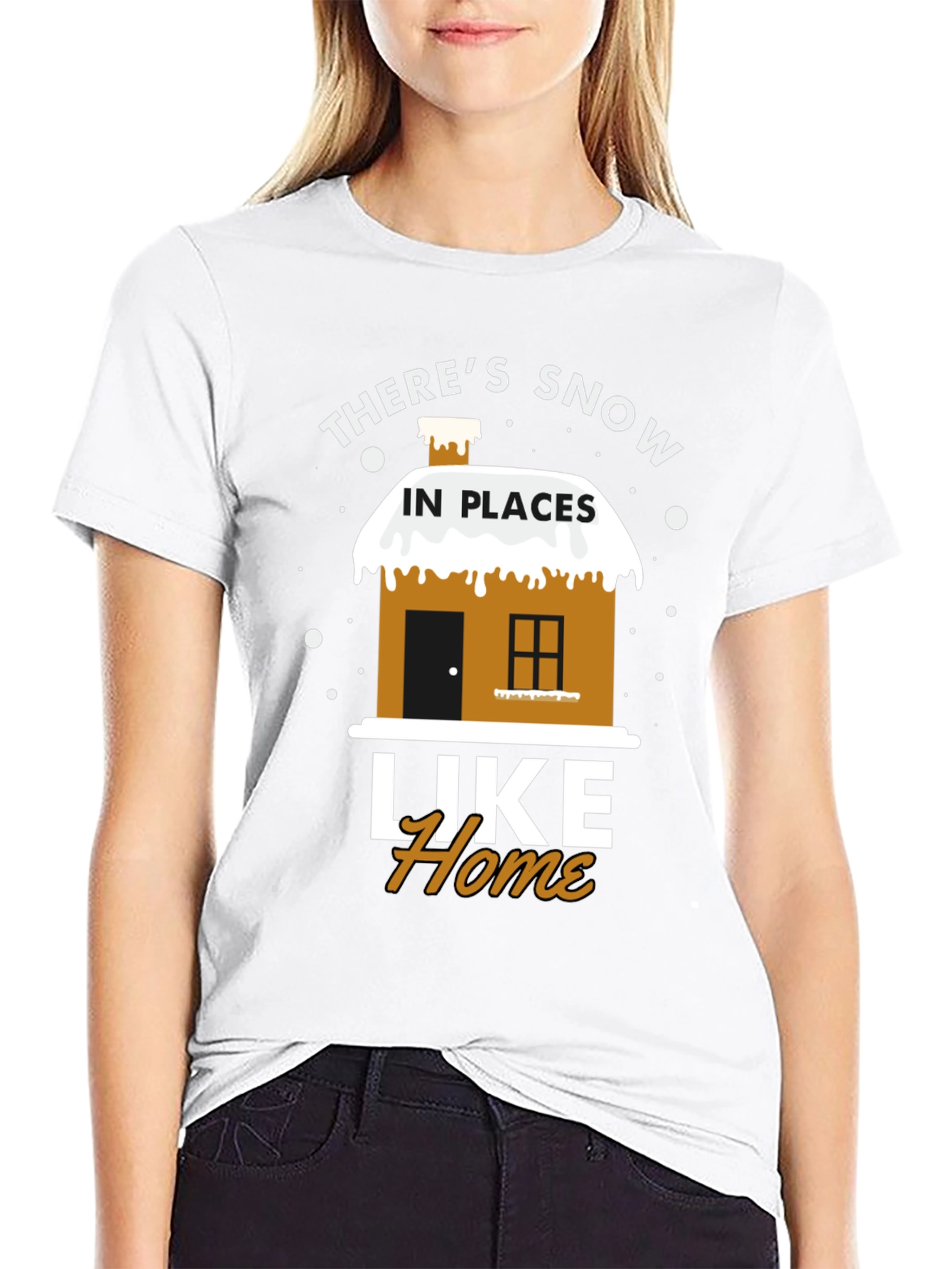 Snow in Places Like Home T-Shirt