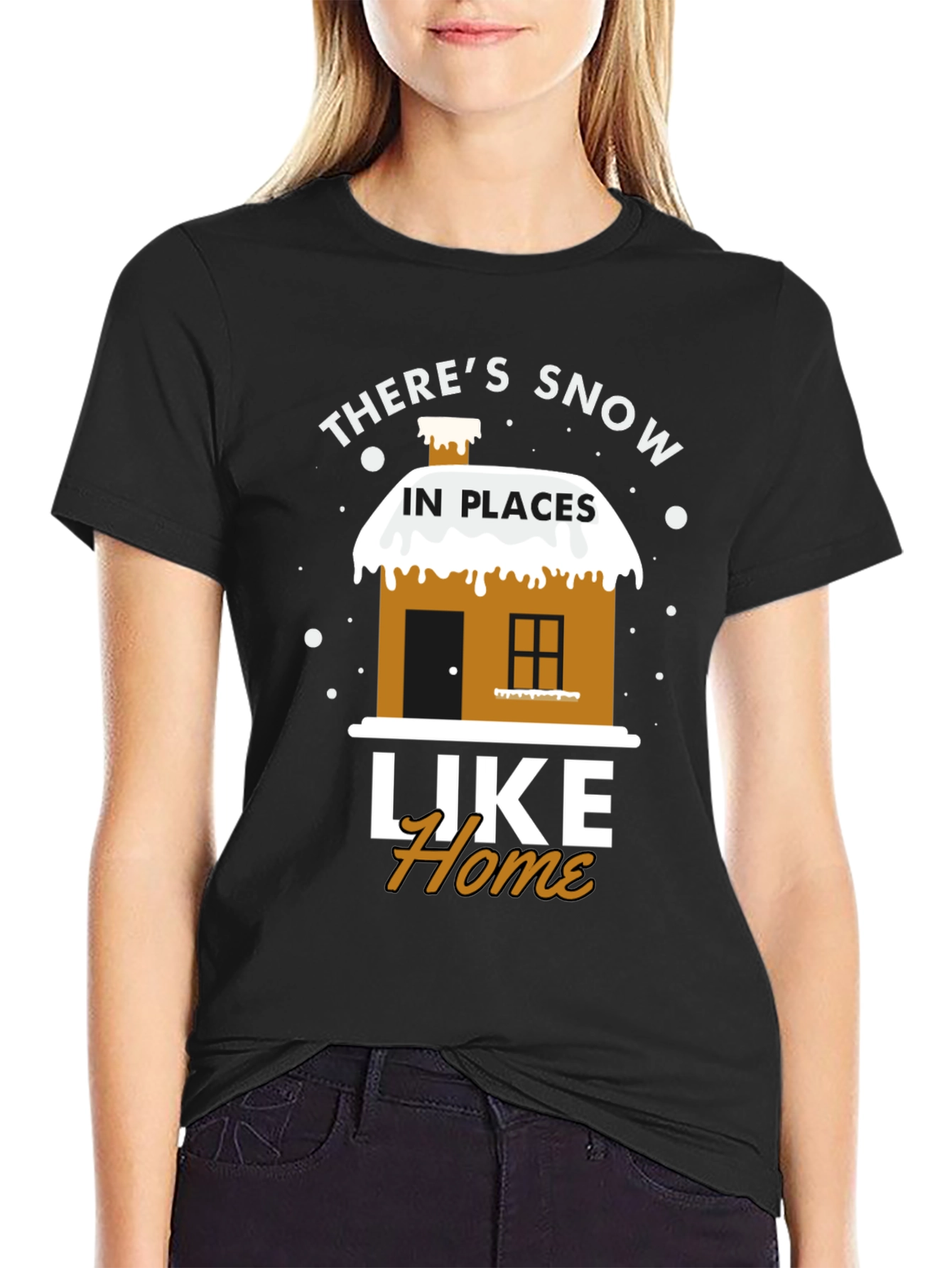 Snow in Places Like Home T-Shirt
