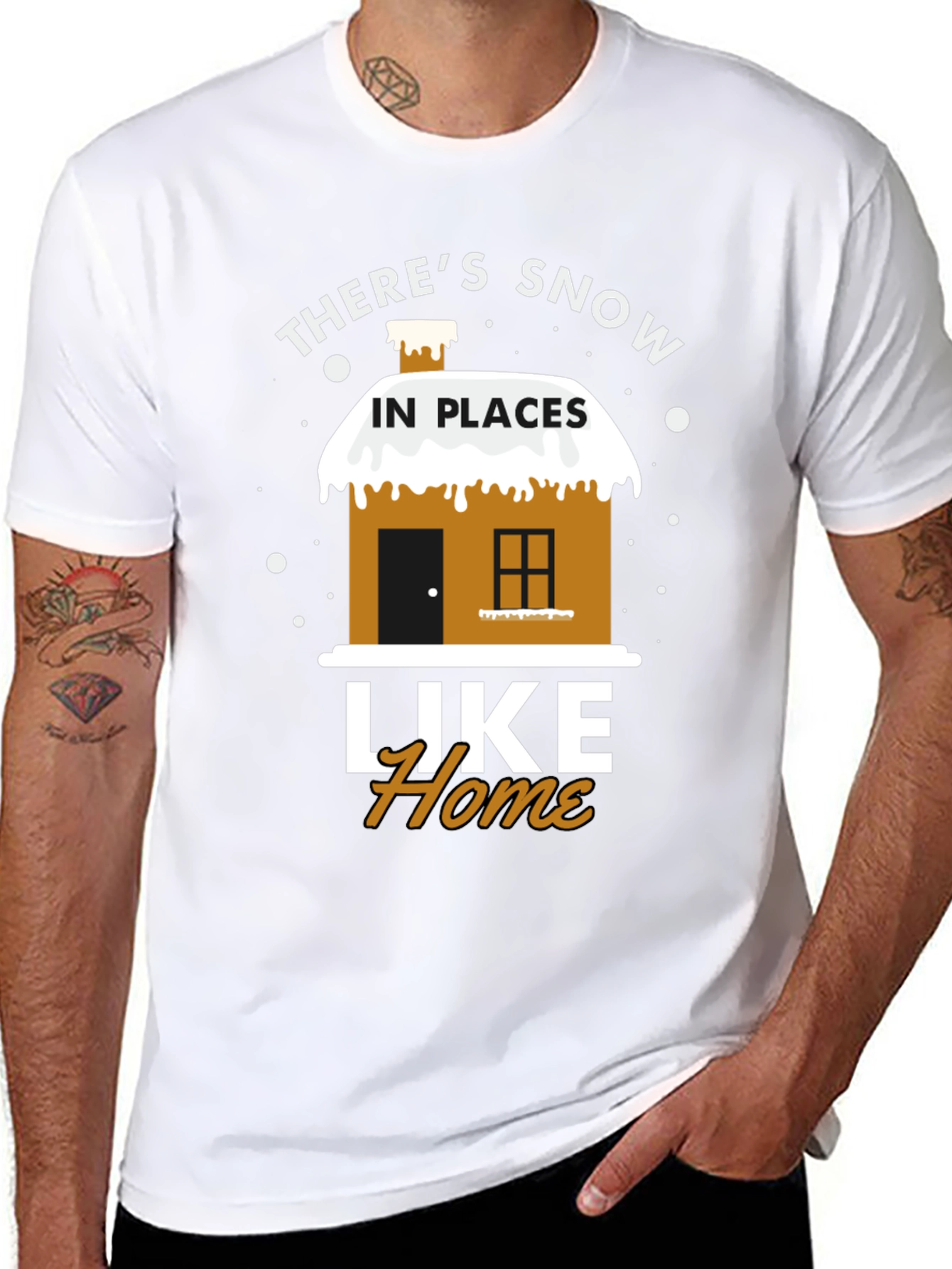 Snow in Places Like Home T-Shirt