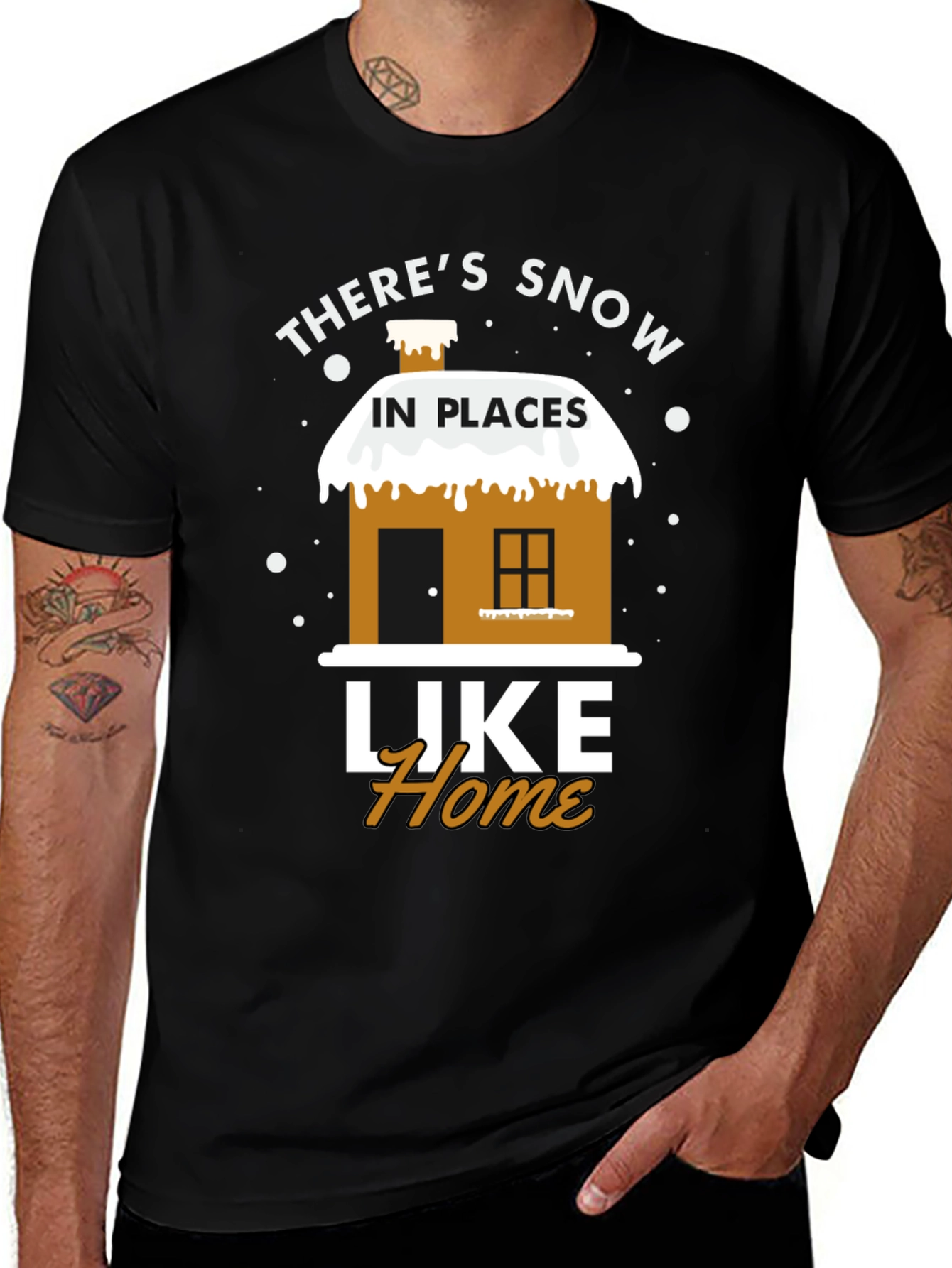 Snow in Places Like Home T-Shirt