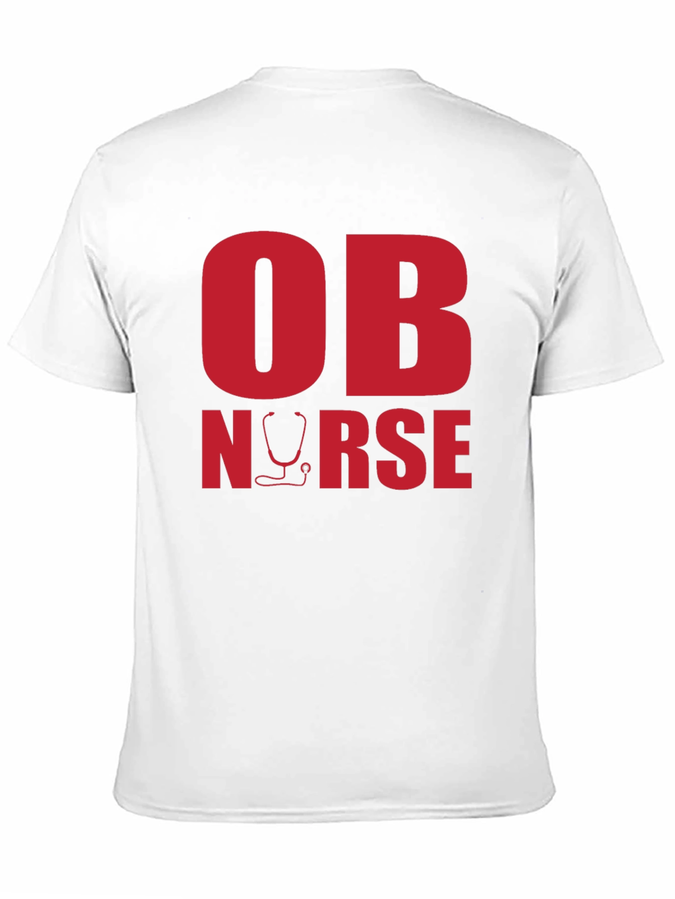 OB Nurse Graphic Tee - Black Cotton T-Shirt