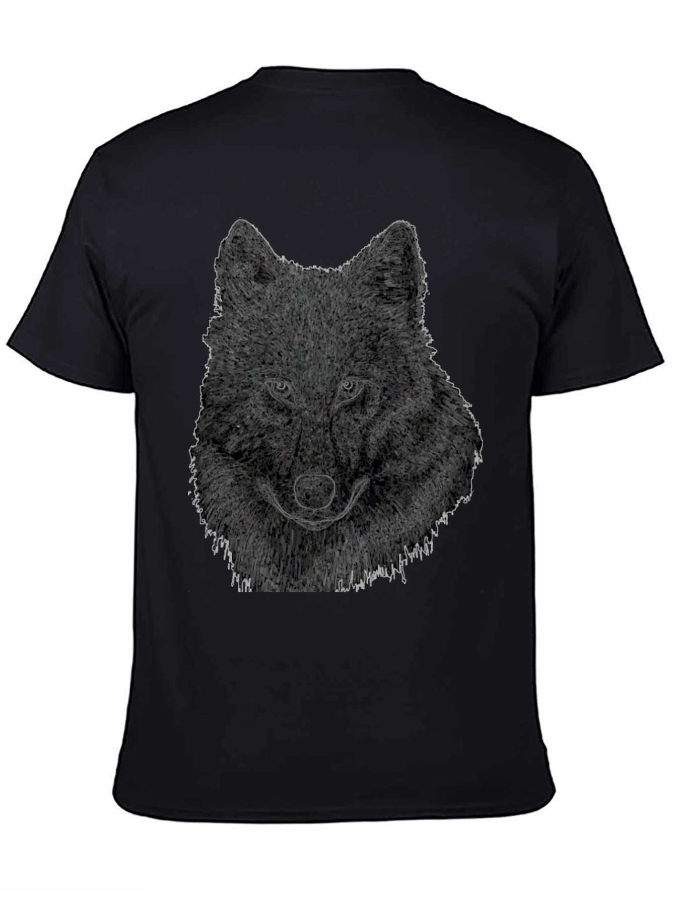 Wolf Graphic Tee - Mens Black T-Shirt