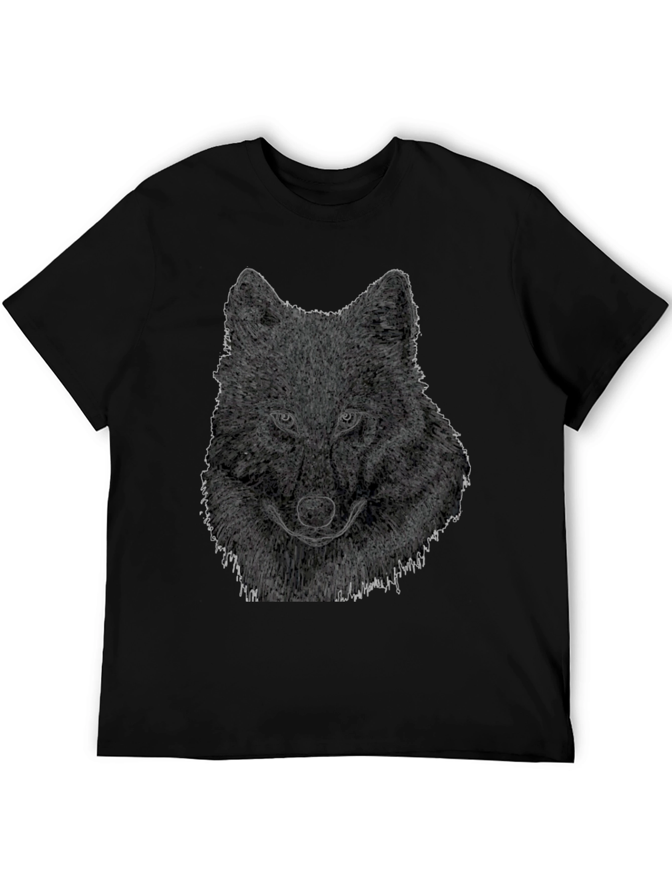 Wolf Graphic Tee - Mens Black T-Shirt