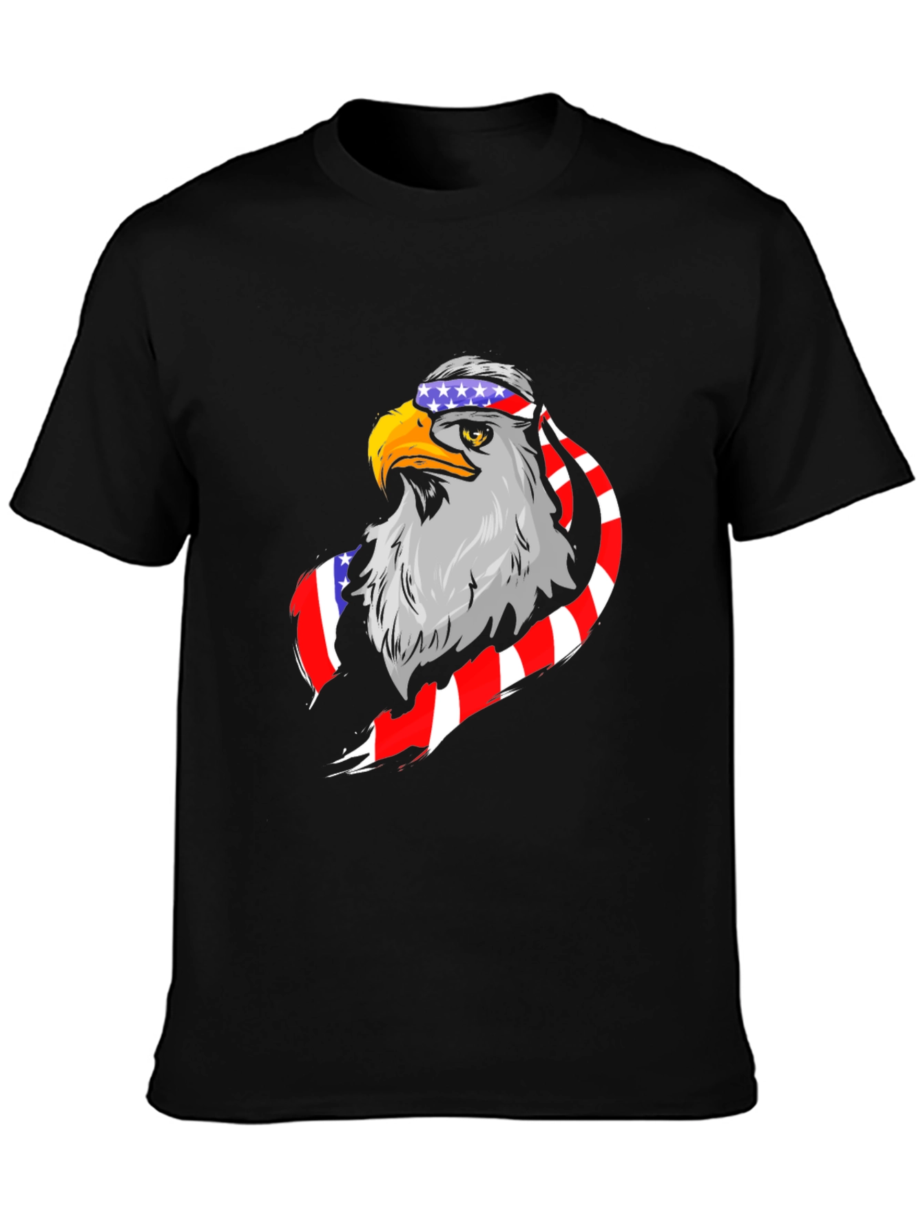 Patriotic Eagle Graphic T-Shirt