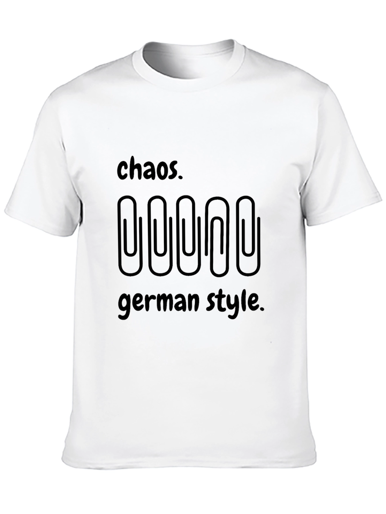 Chaos German Style T-Shirt Mens Black Tee