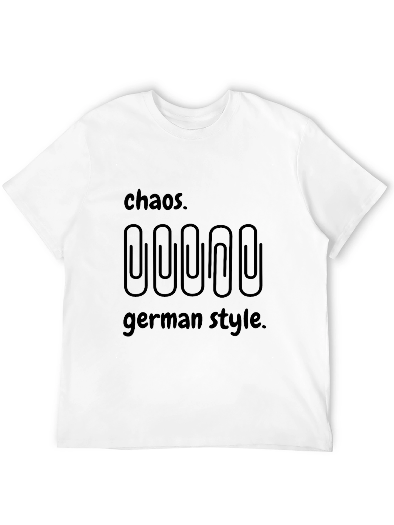 Chaos German Style T-Shirt Mens Black Tee