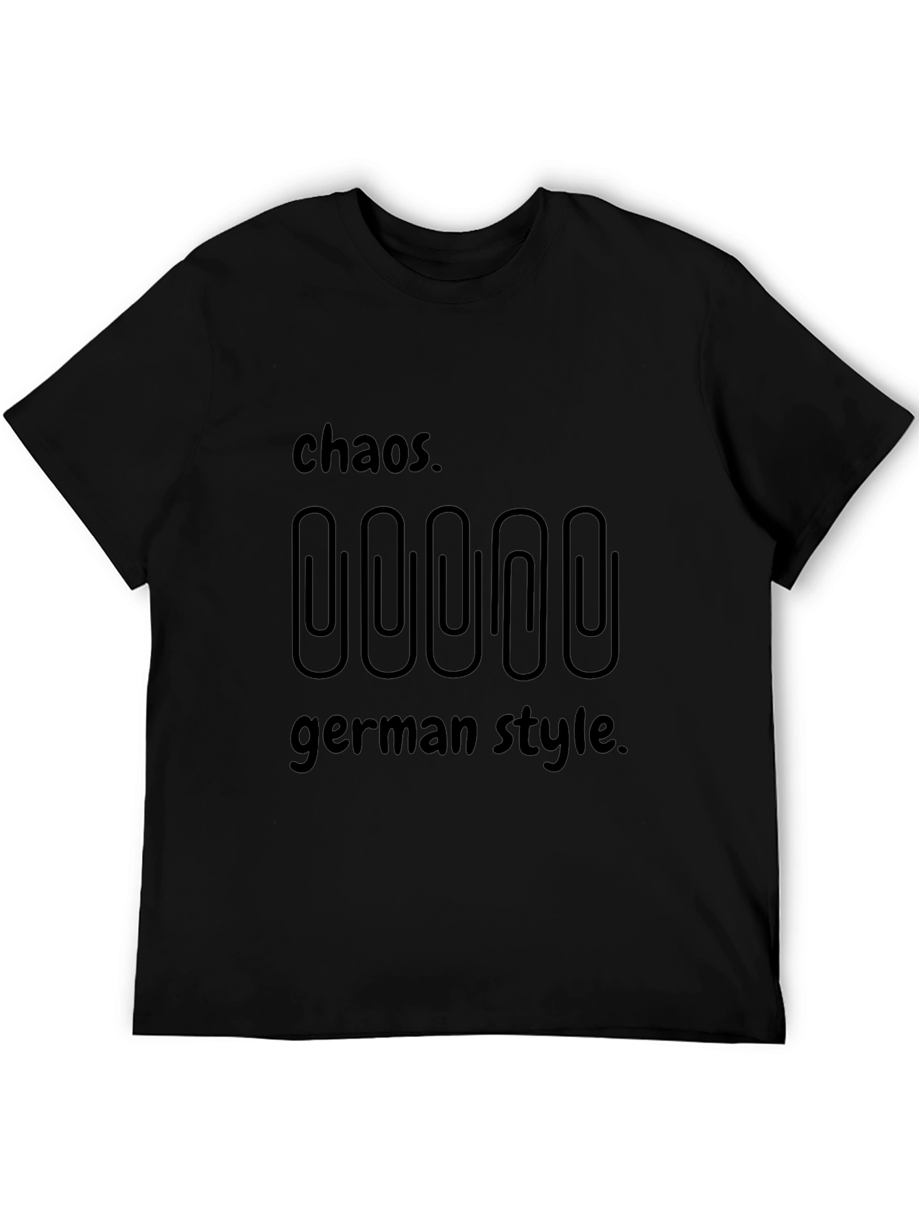 Chaos German Style T-Shirt Mens Black Tee