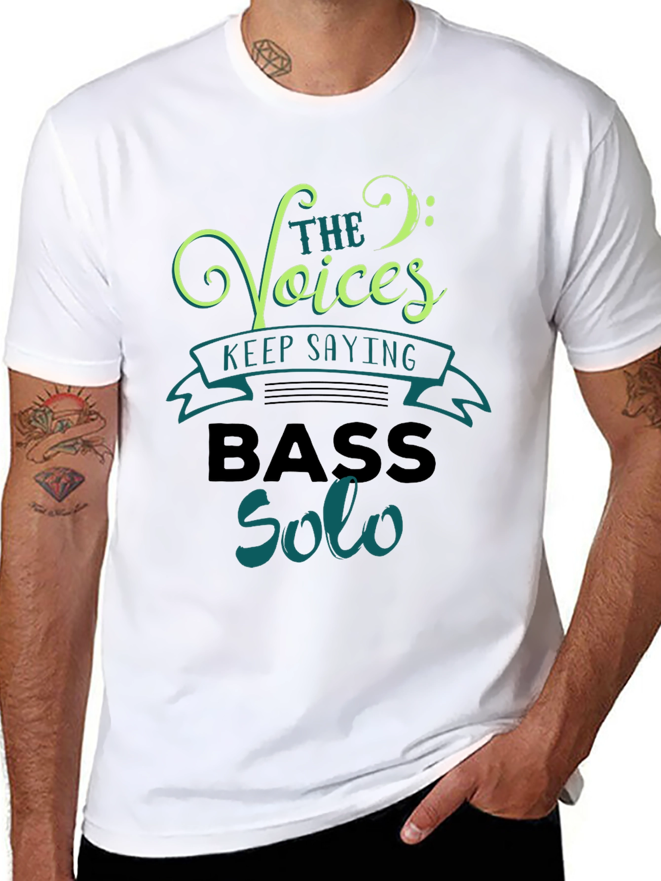 Bass Solo Voices T-Shirt - Music Lover Tee