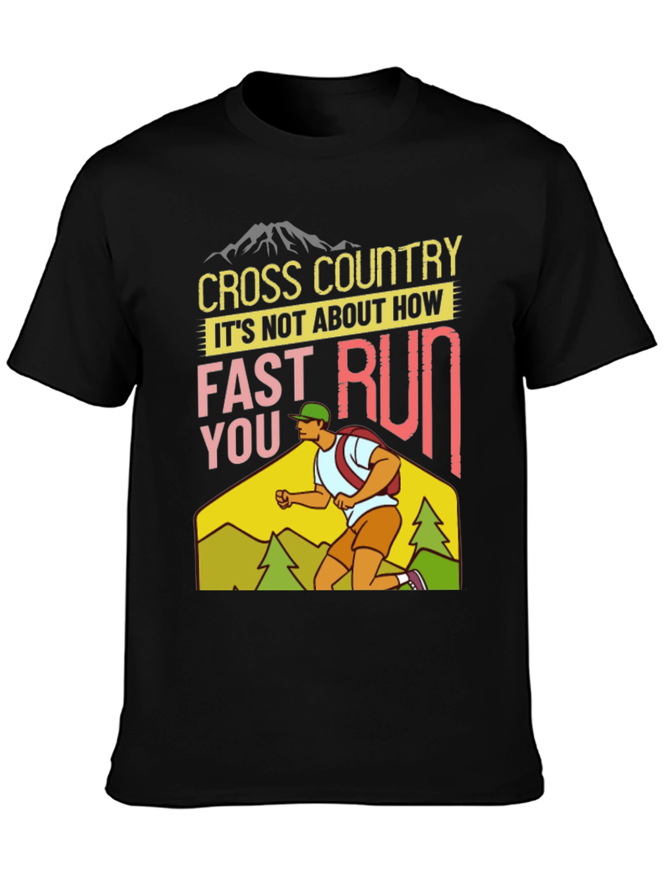 Cross Country Running Graphic Tee