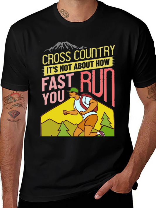 Cross Country Running Graphic Tee