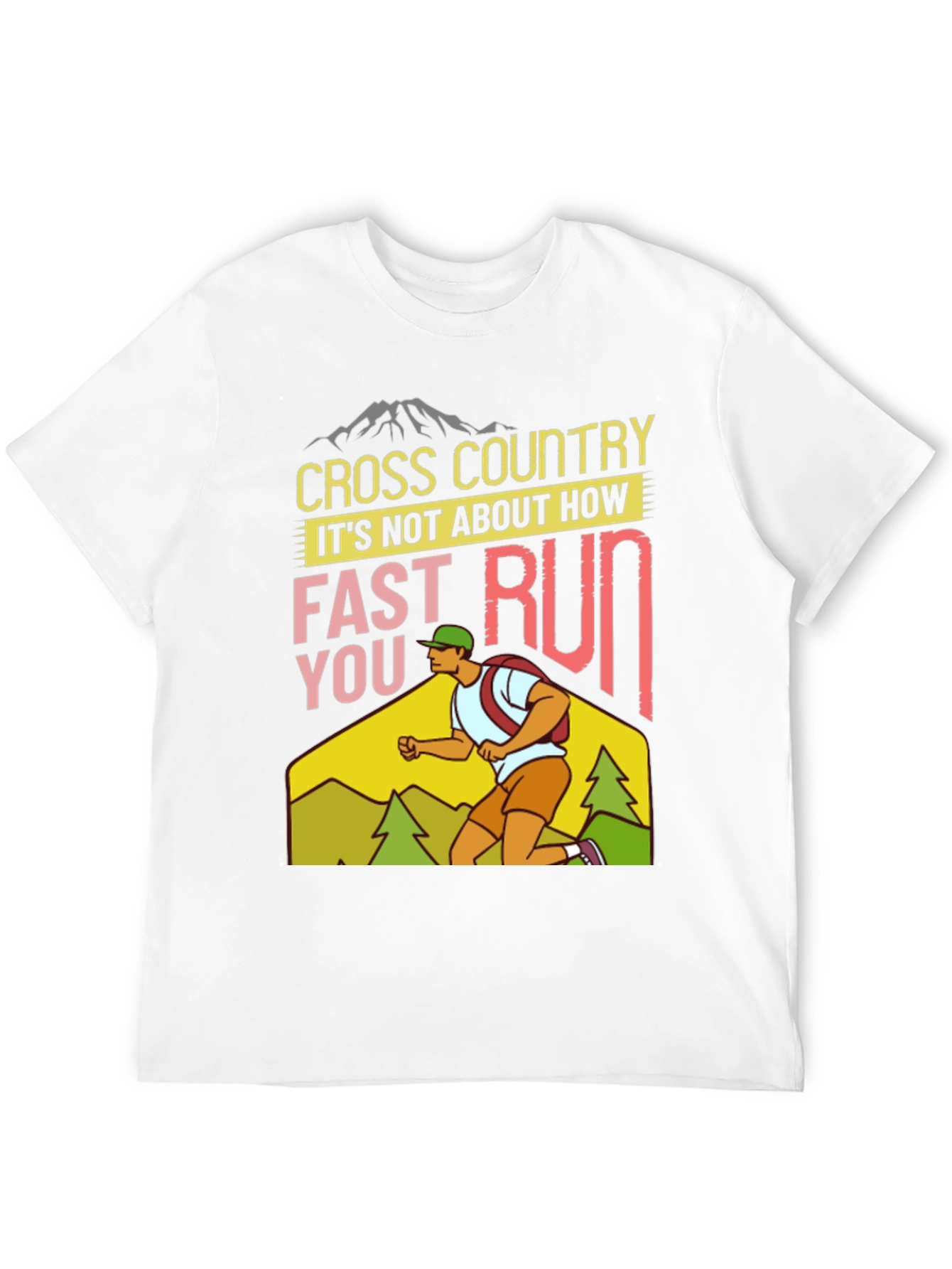 Cross Country Running Graphic Tee