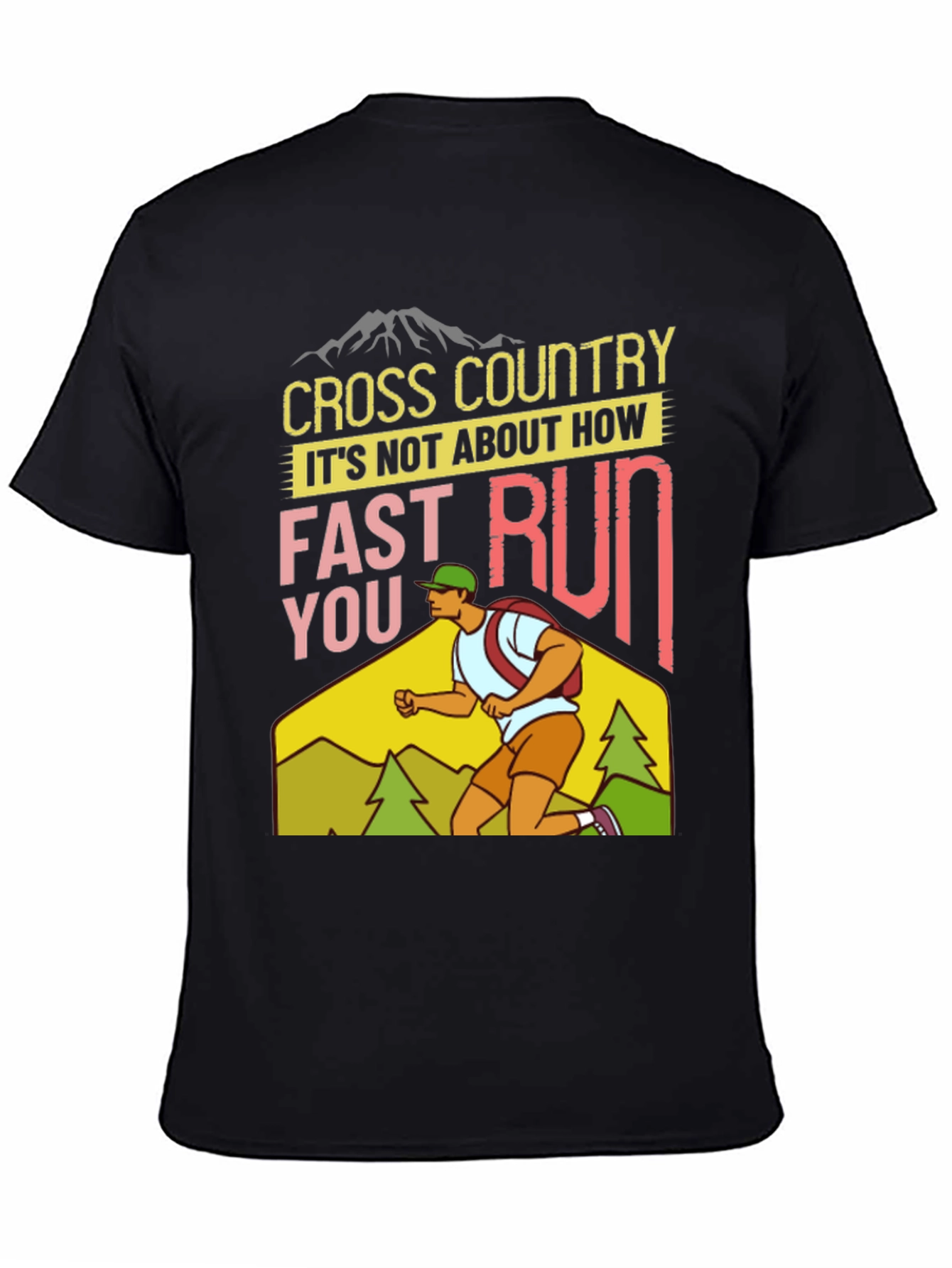 Cross Country Running Graphic Tee