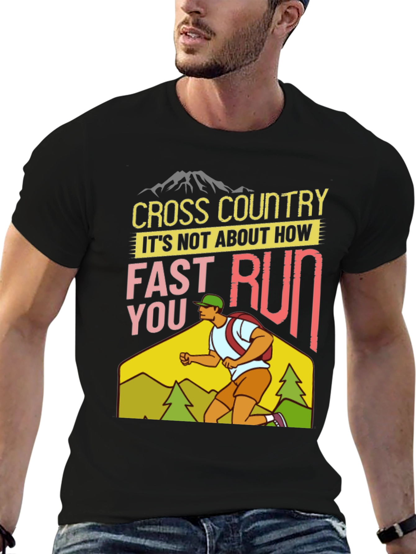 Cross Country Running Graphic Tee