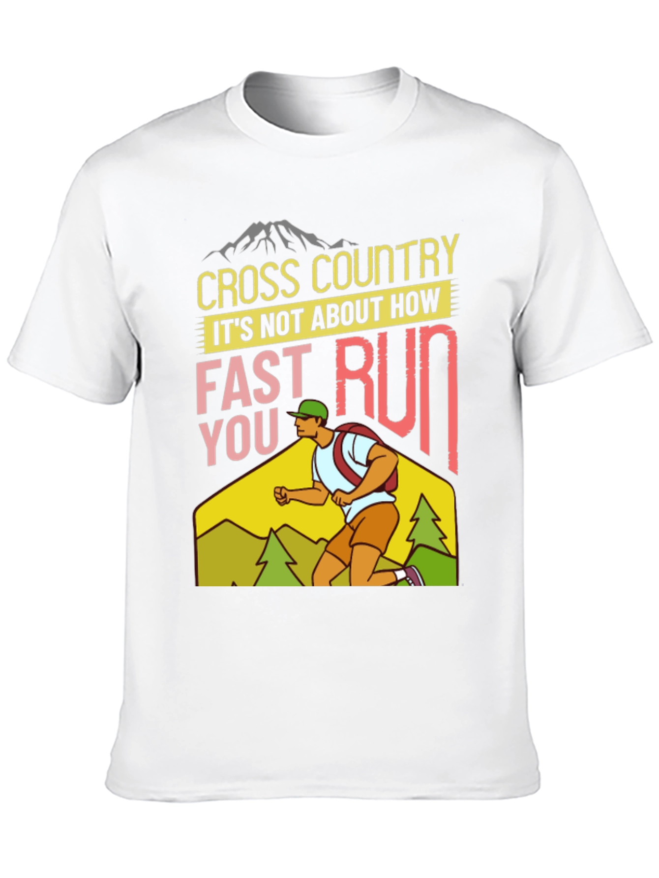 Cross Country Running Graphic Tee