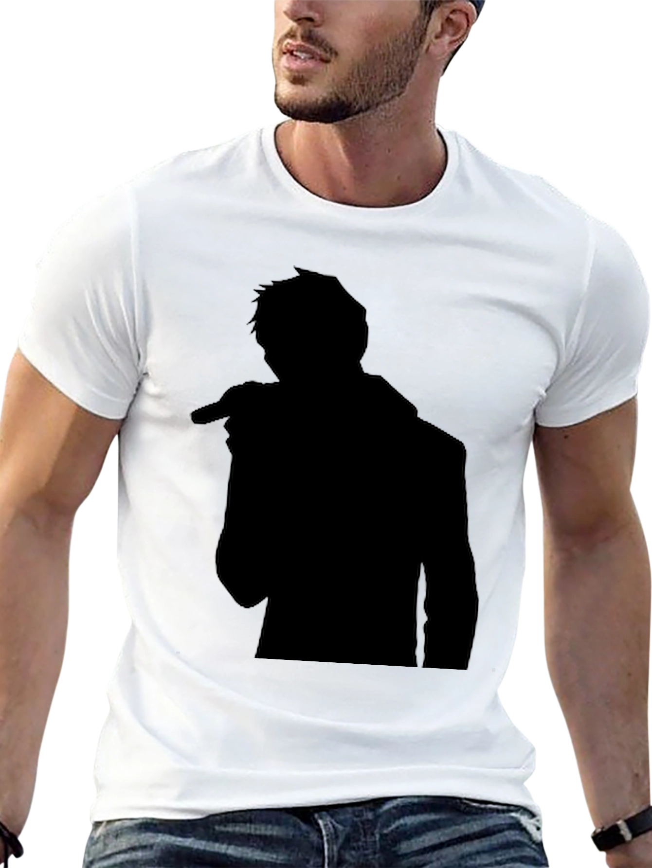 Silhouette Singer Graphic T-Shirt - Classic Black Tee