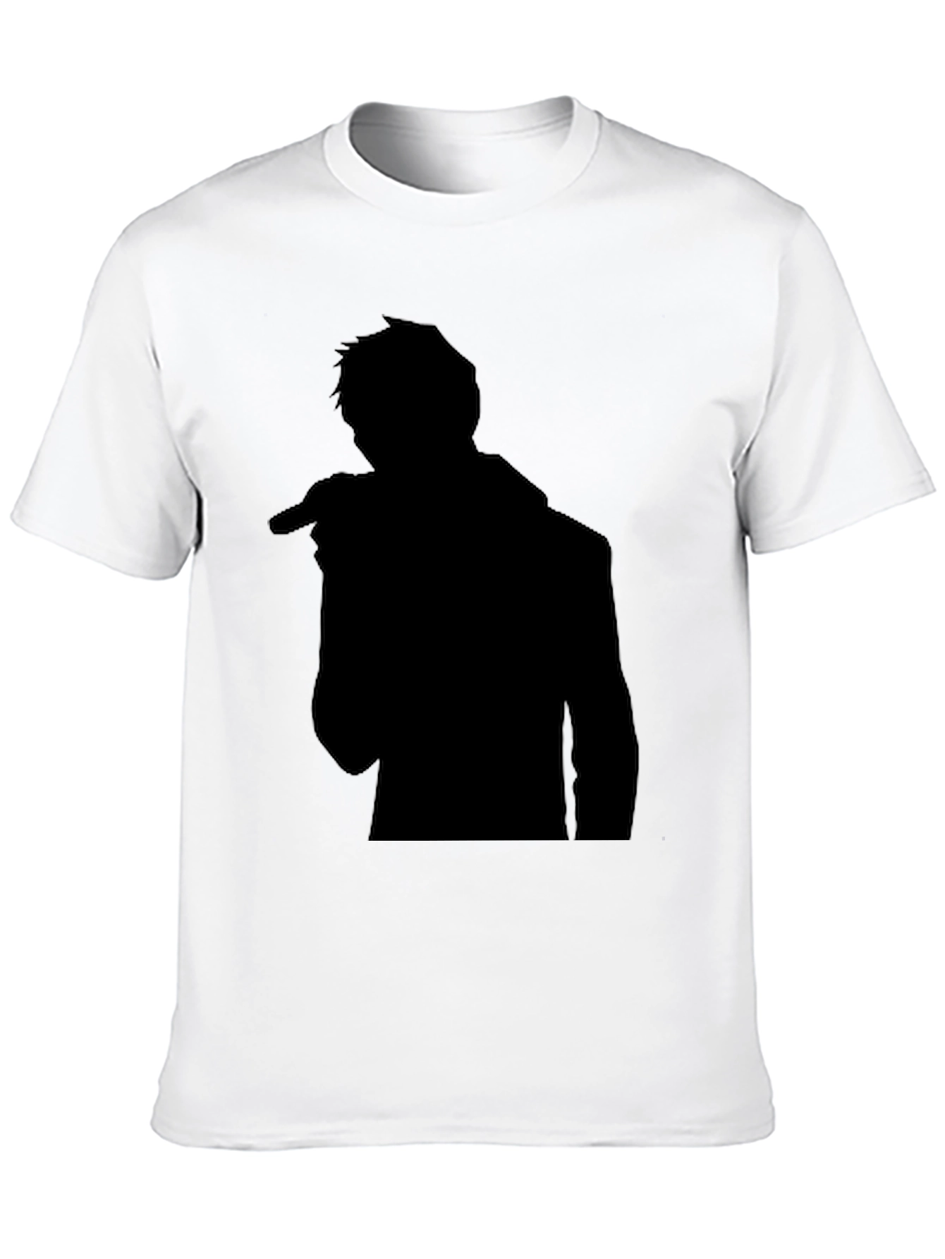 Silhouette Singer Graphic T-Shirt - Classic Black Tee