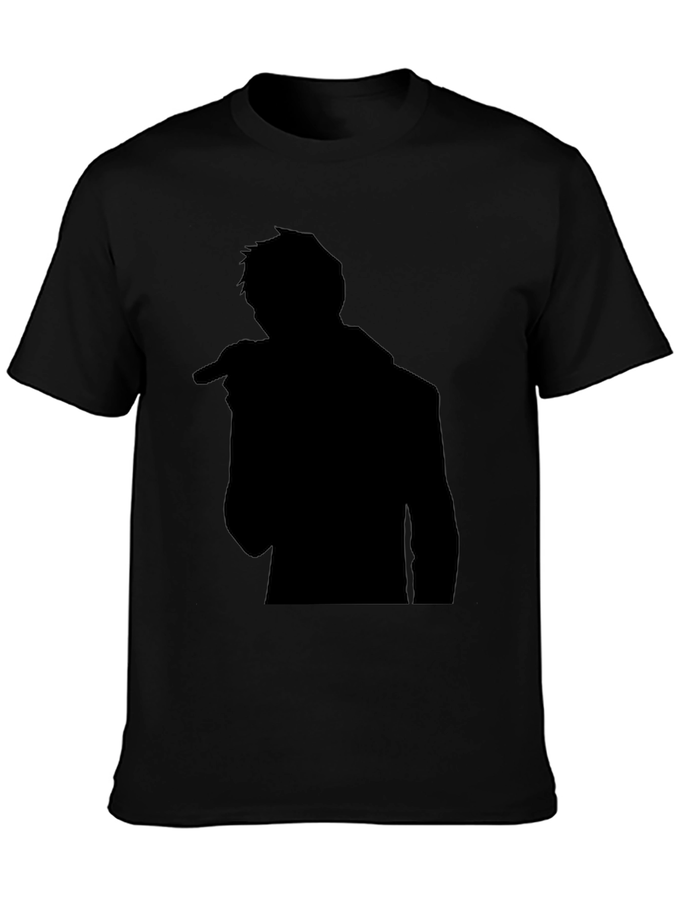 Silhouette Singer Graphic T-Shirt - Classic Black Tee