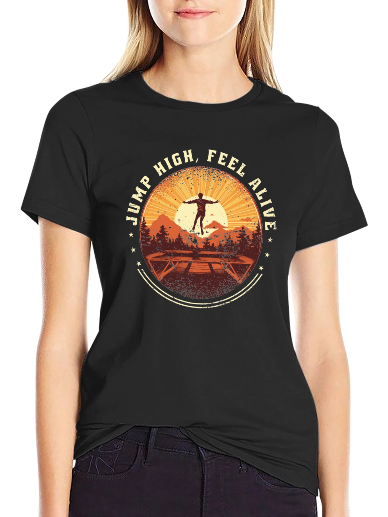 Jump High Feel Alive Graphic Tee