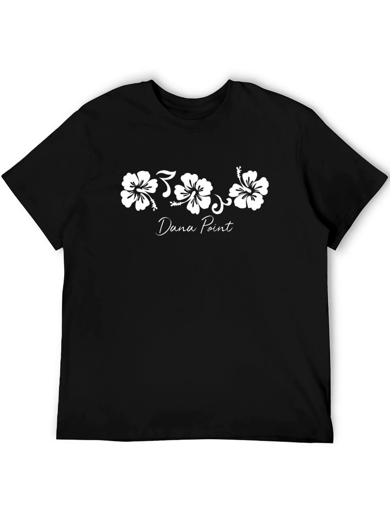 Dana Point Hibiscus Flower Graphic T-Shirt