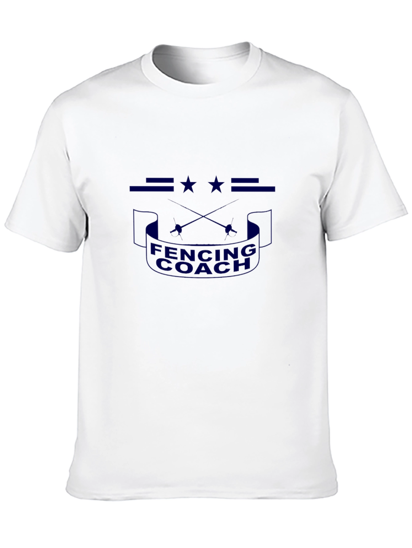 Fencing Coach T-Shirt - Black Cotton Tee